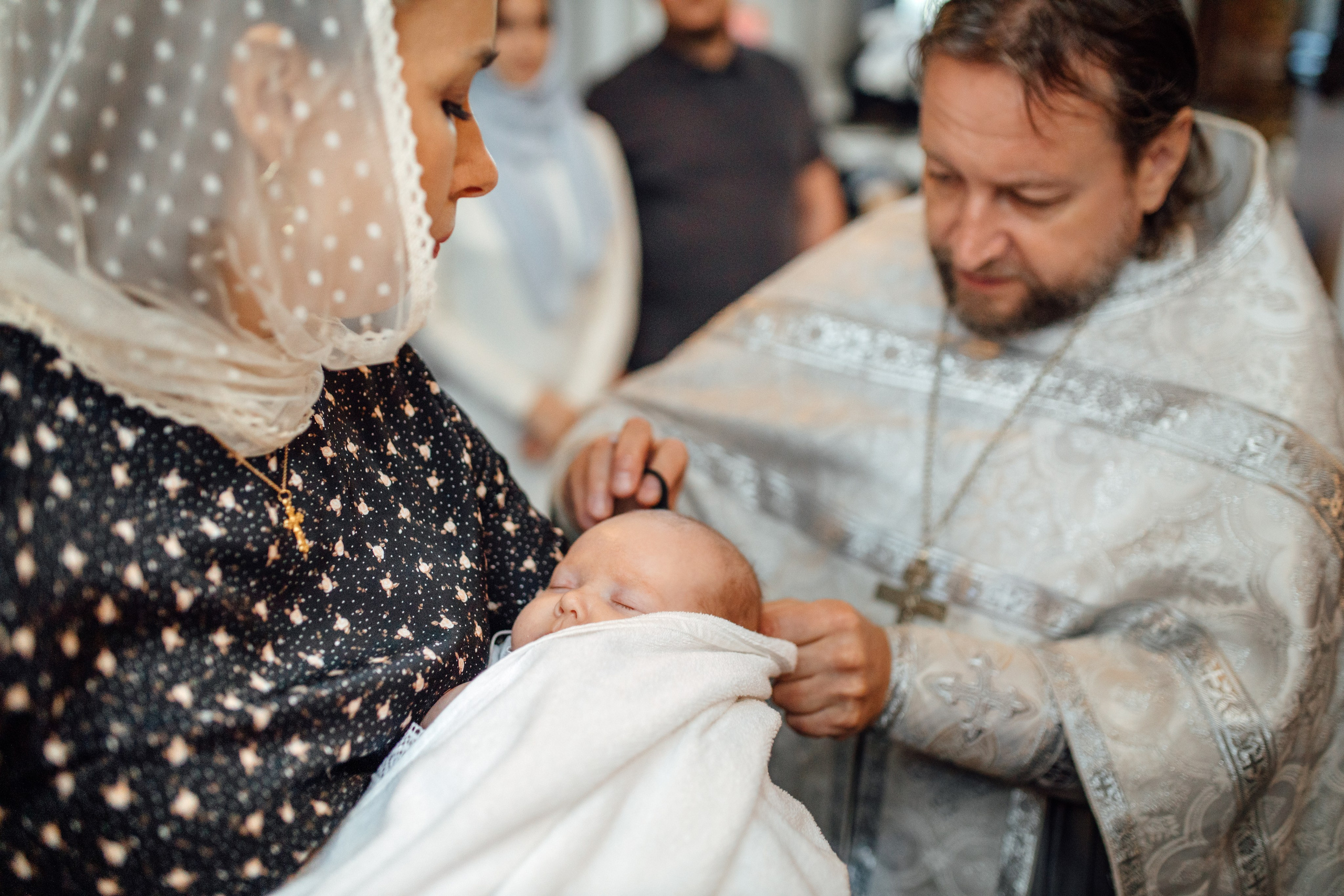 Крещение Тимура храм иконы Всех Скорбящих Радость, октябрь 2024