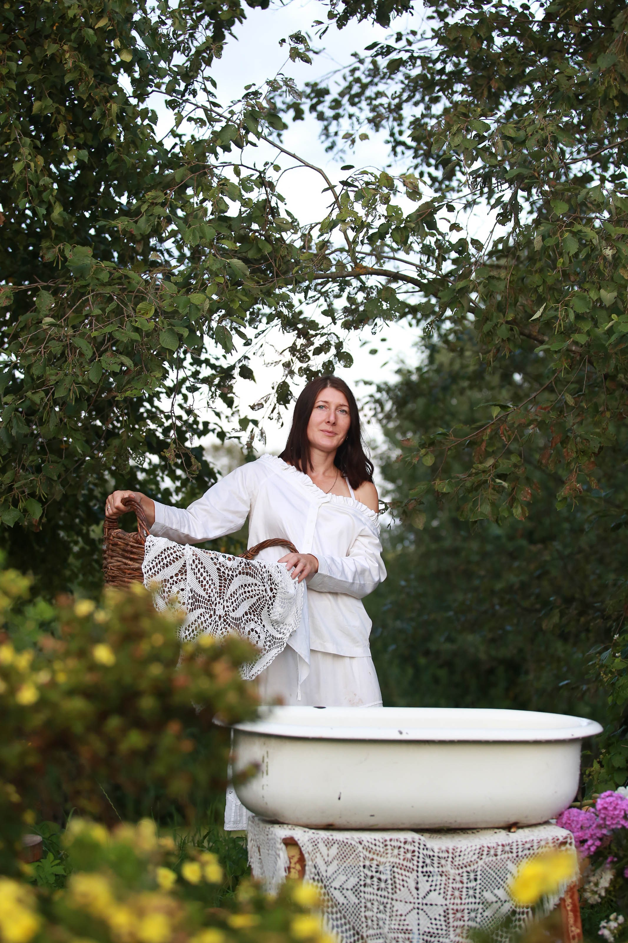 Проект «Ретро стирка на реке». Семейный и детский фотограф в Москве Мария Быкова