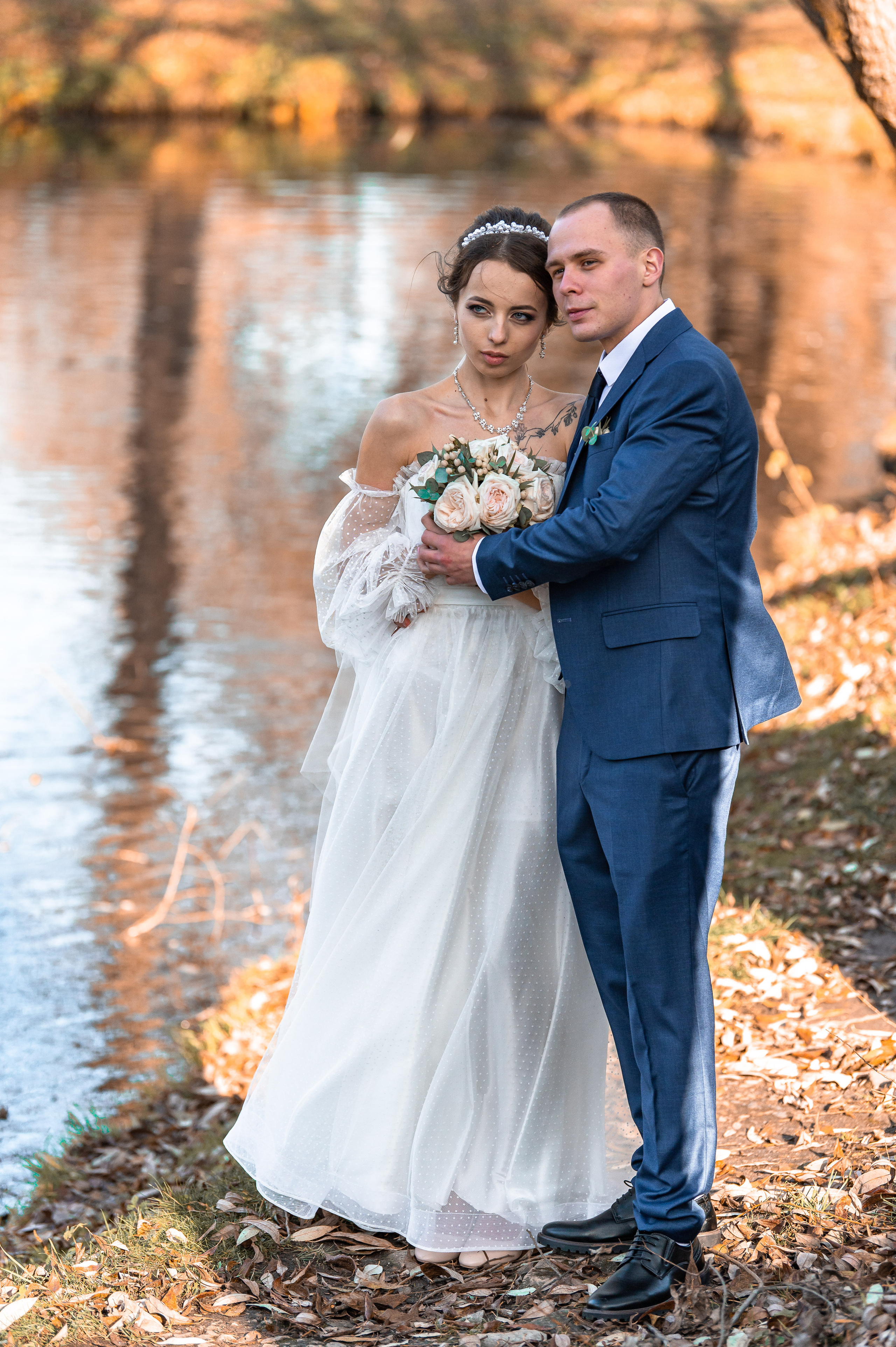 Осенняя съемка свадьбы профессиональным фотографом Виталием Мишутиным из Москвы