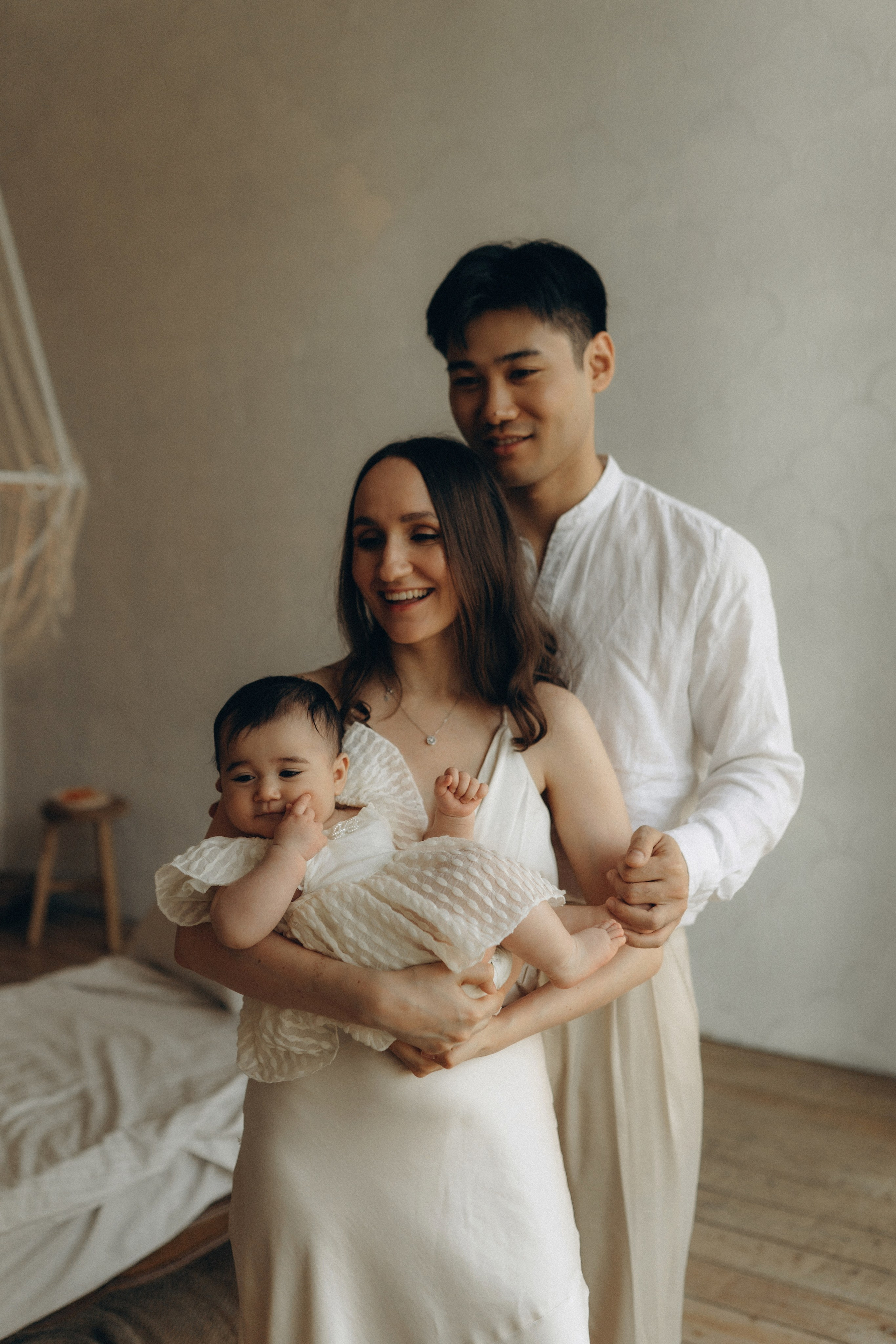 Малышка Нина и родители. Семейный lifestyle фотограф в Москве Рената Рафикова