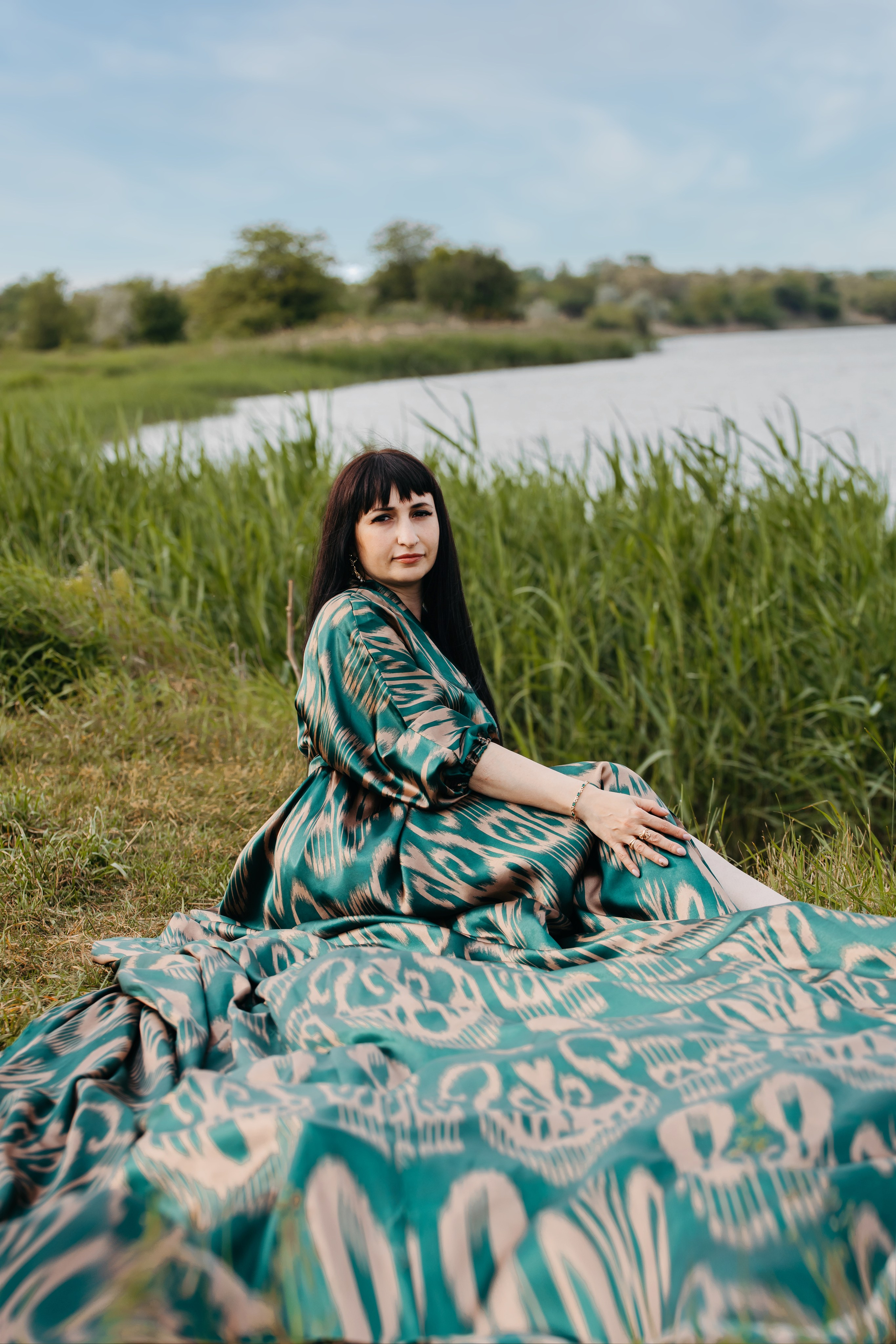 Экзотическая фотосессия в красивом платье. Свадебный и семейный фотограф в Краснодарском крае Мария Данилкина