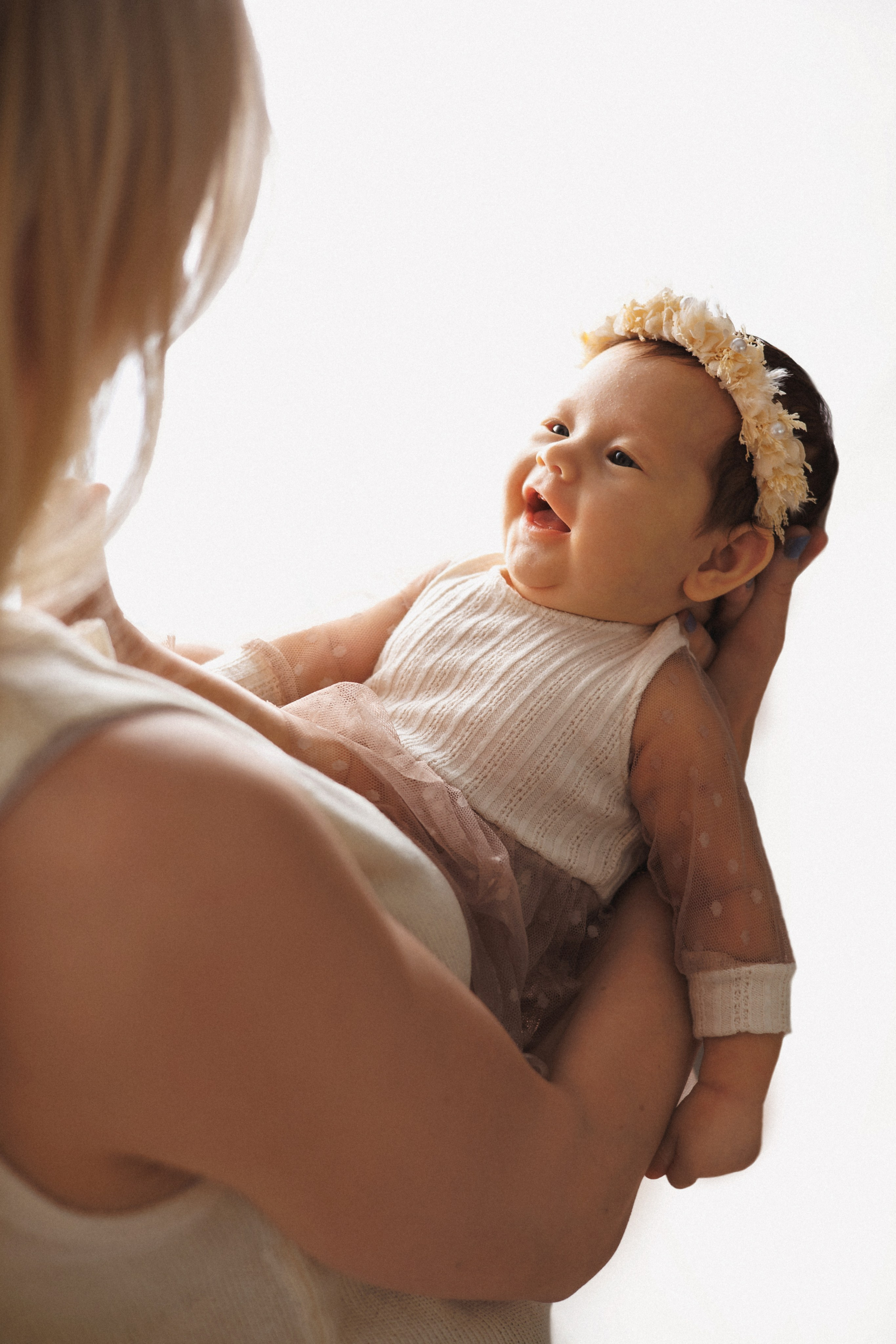 Серафима с мамой, 2 месяца. Фотограф новорождённых Екатерина Боброва. Ульяновск