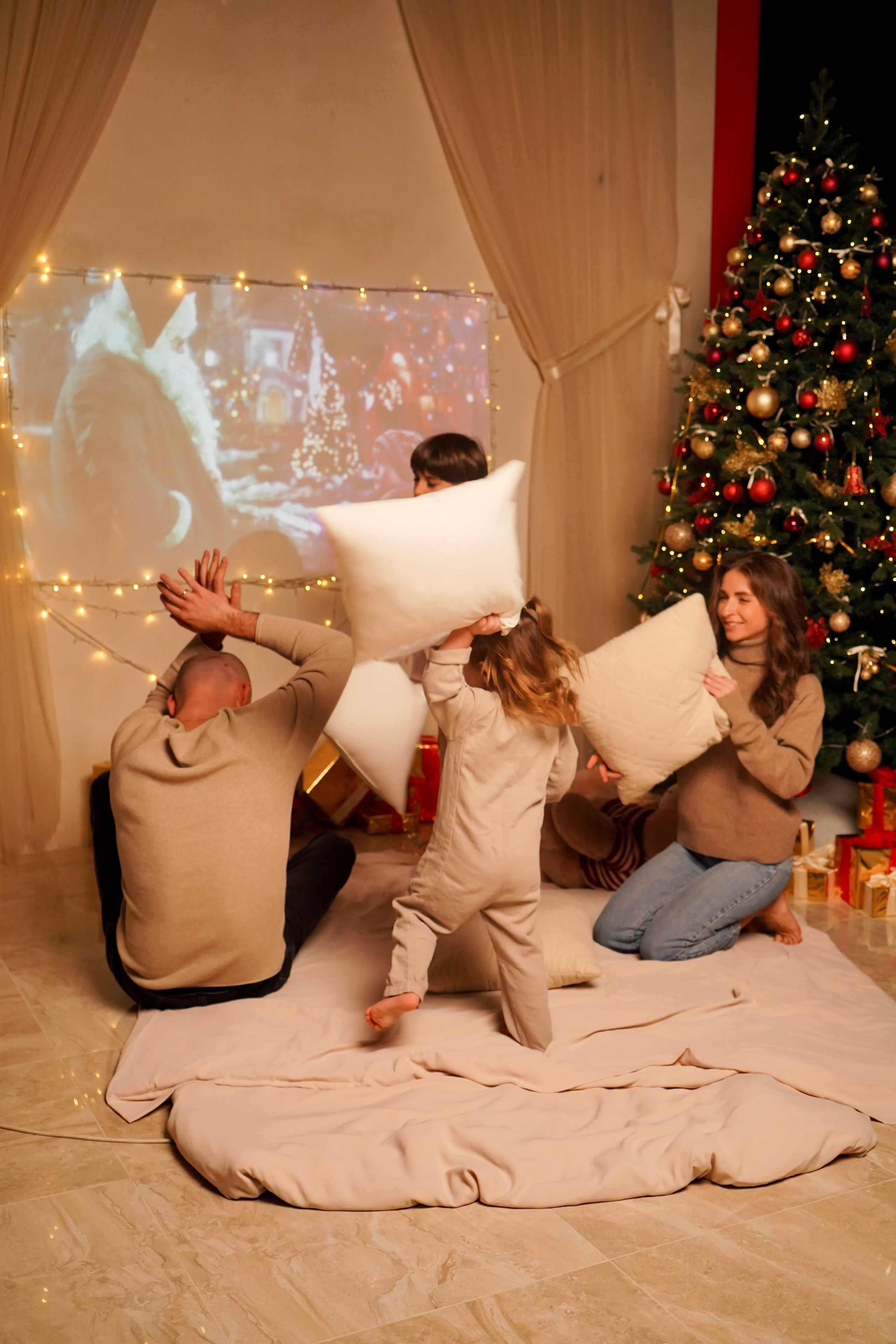 Илюнины — новогодняя фотосессия. Семейный и детский фотограф Зеленоград Кудашова Наиля