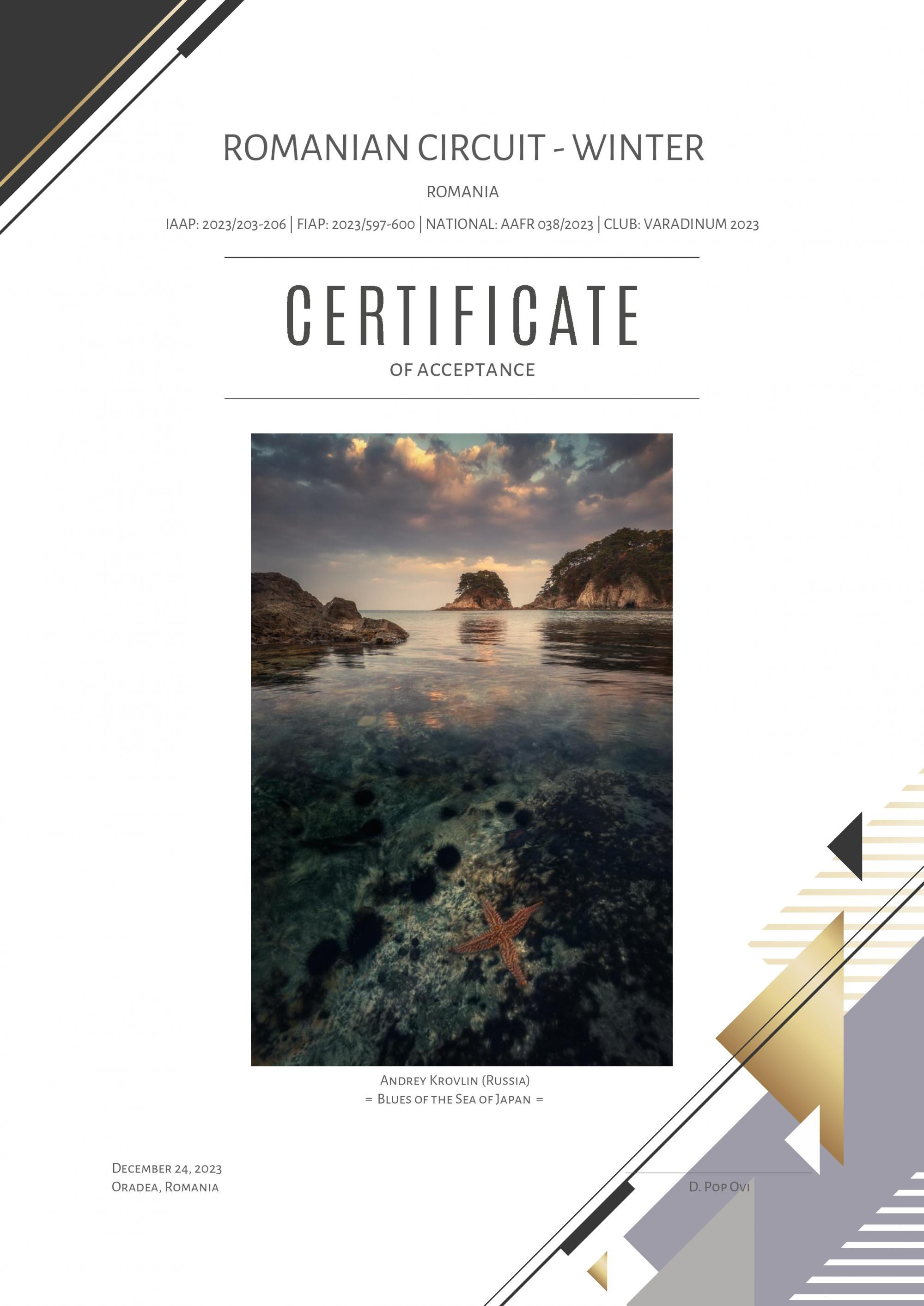 Остальные награды (дипломы, акцепты, работы участвующие в фотовыставках). Андрей Кровлин — фотограф в Славянке