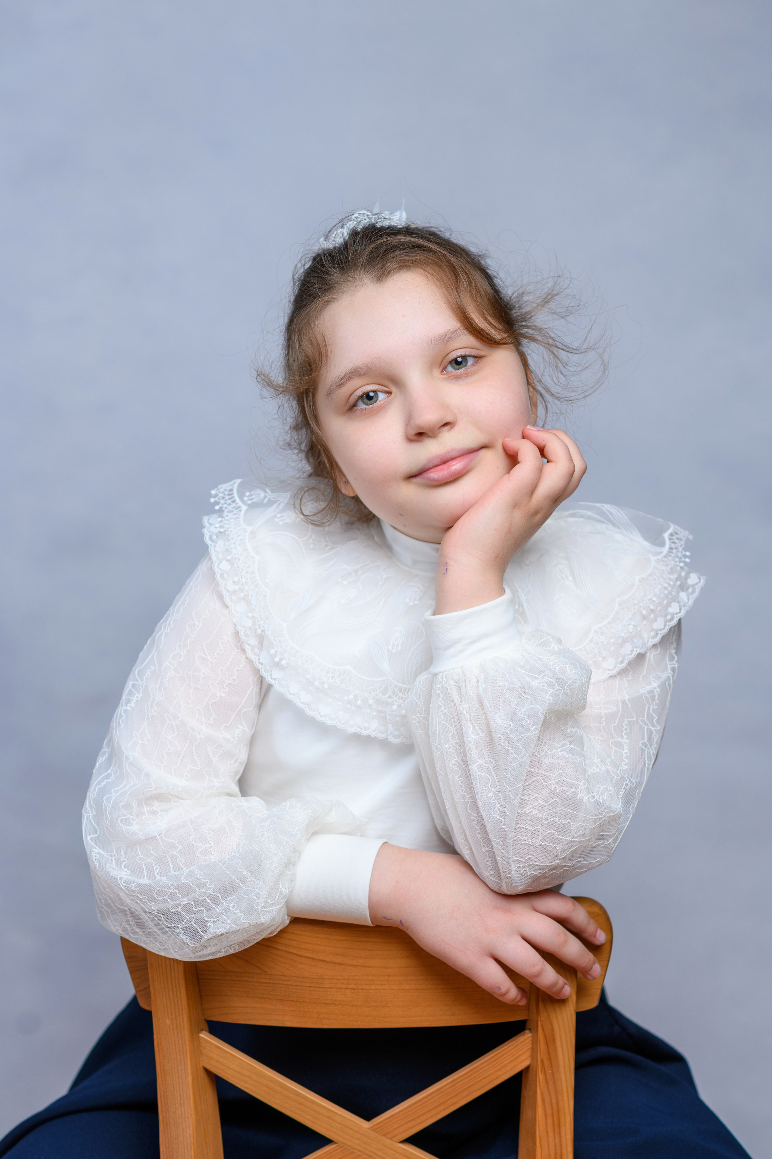 Начальная школа. Портреты на фоне. Первенцева Елена. Школьный фотограф в Москве и МО