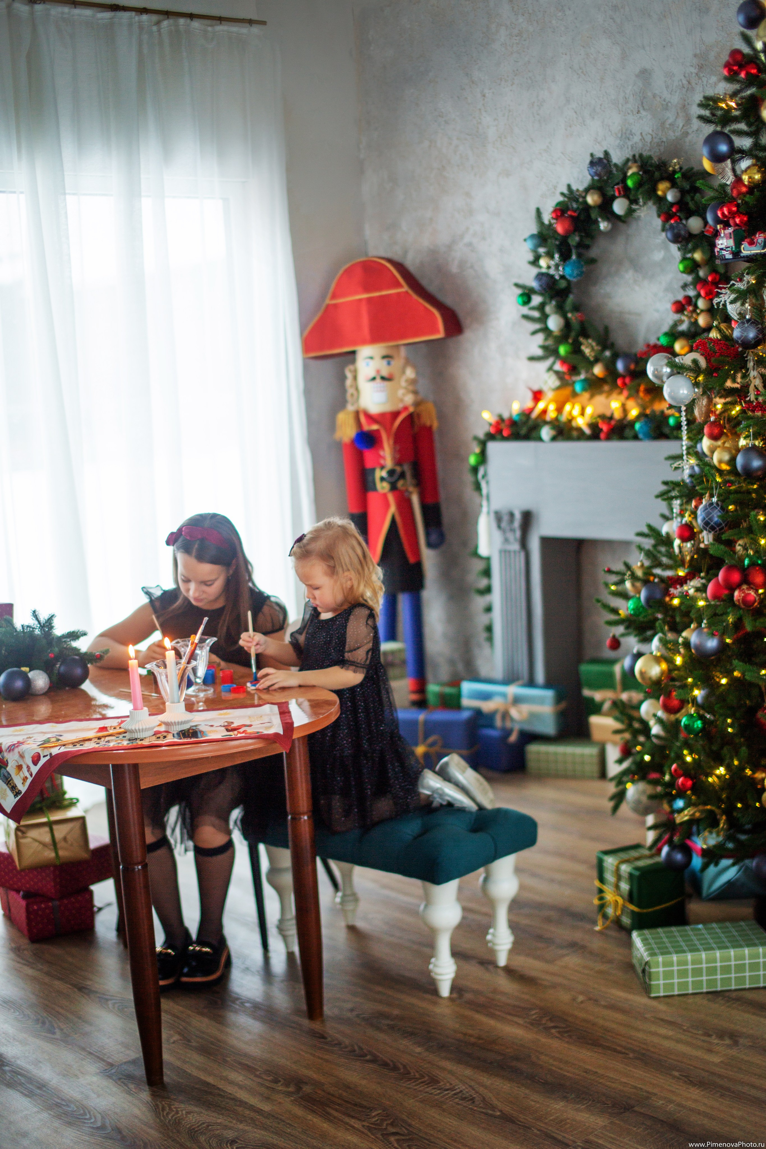 Новогодняя сказка Вари и Маруси, 2024. Семейный и детский фотограф в Петрозаводске