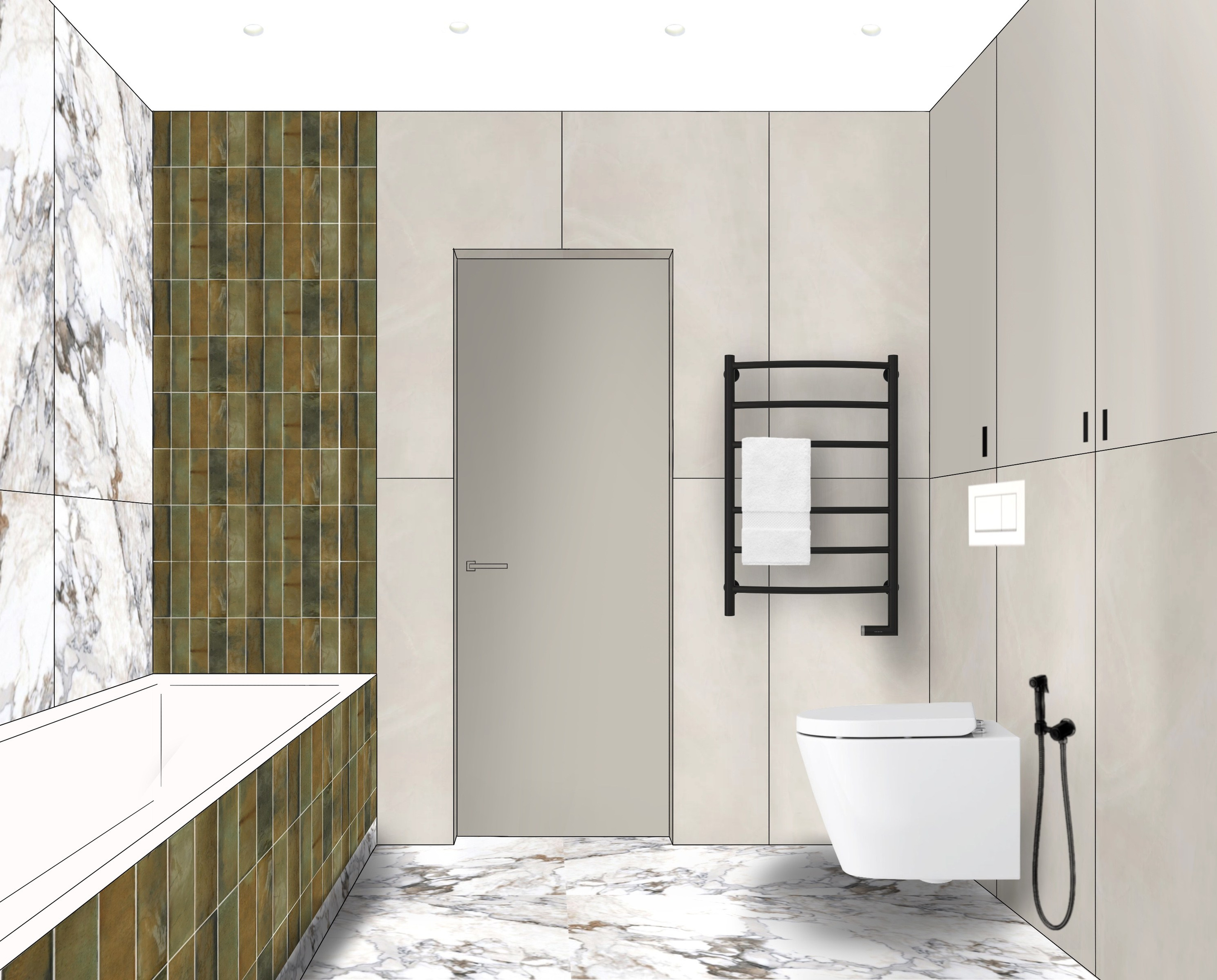 Квартира (дизайнер Елена Яушкина). Дизайн интерьеров по всему миру