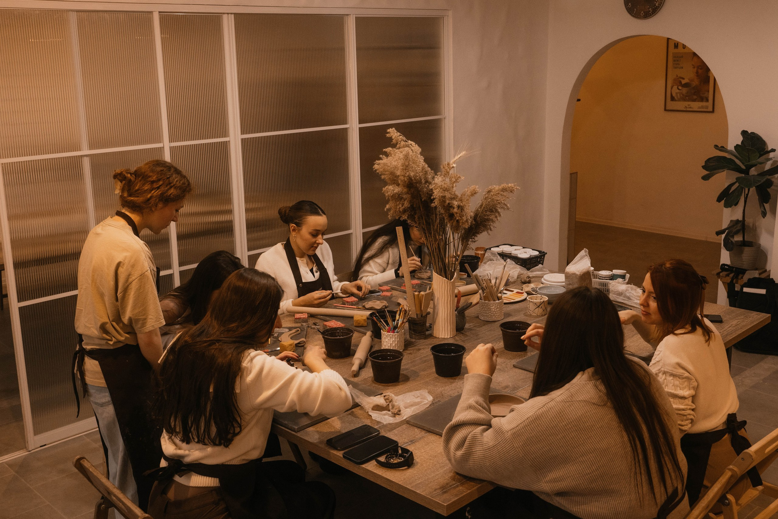 День рождения в гончарной мастерской. Свадебный, семейный фотограф в Рязани Лена Брант