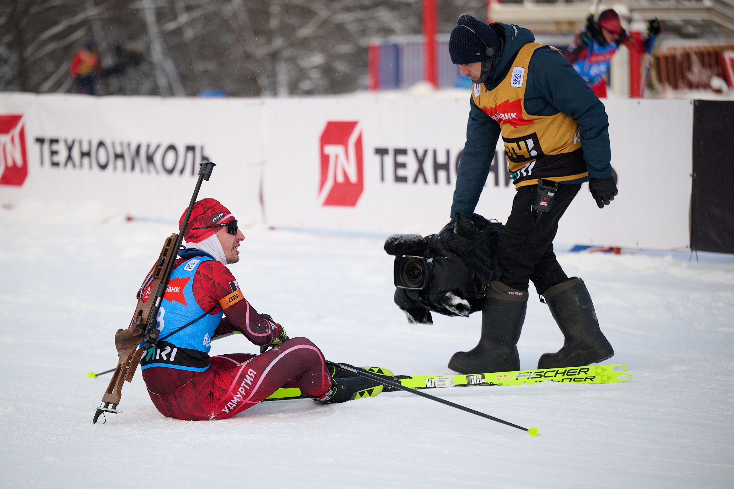 Биатлон. Чемпионат России — 2024/2025, 3-й этап, Ижевск. Спринт. Мужчины. Спортивный репортажный фотограф в Ижевске Сергей Мерзляков
