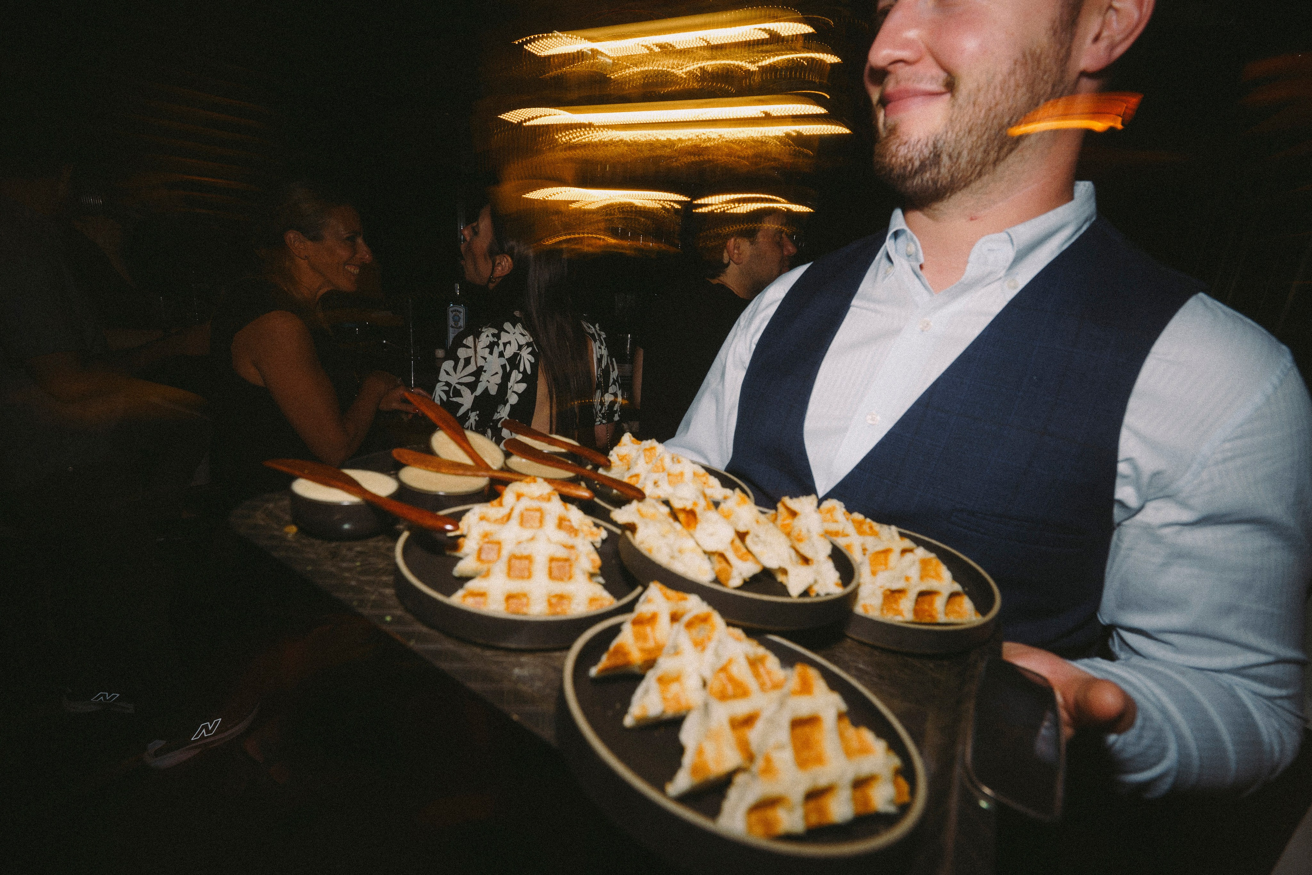 Birthday party at a restaurant. New York photographer RINAT SHAHMETOV in New York city