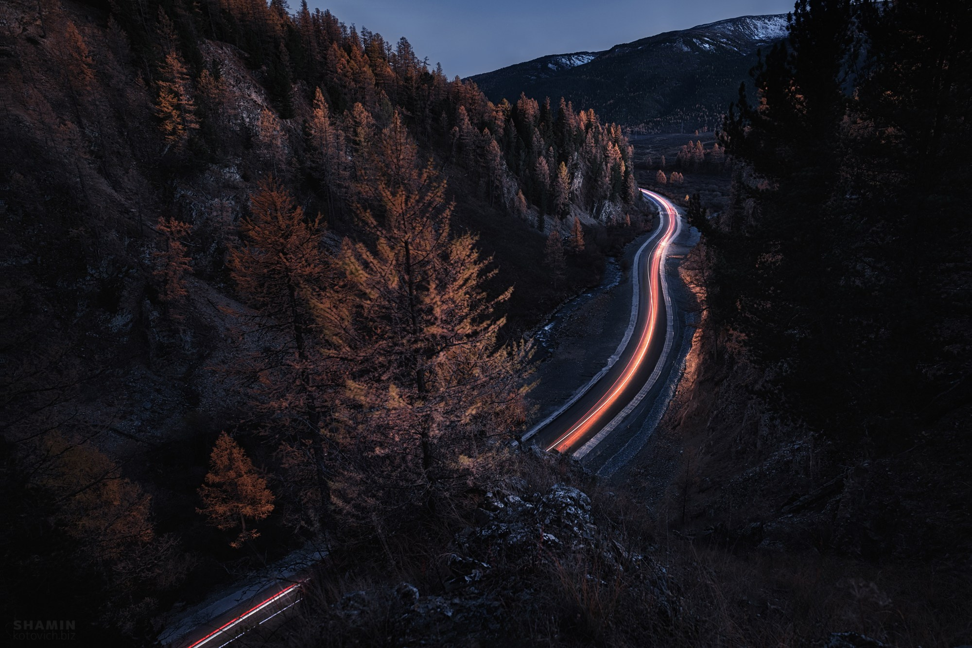 Ночной пейзаж. Фотограф Константин Шамин