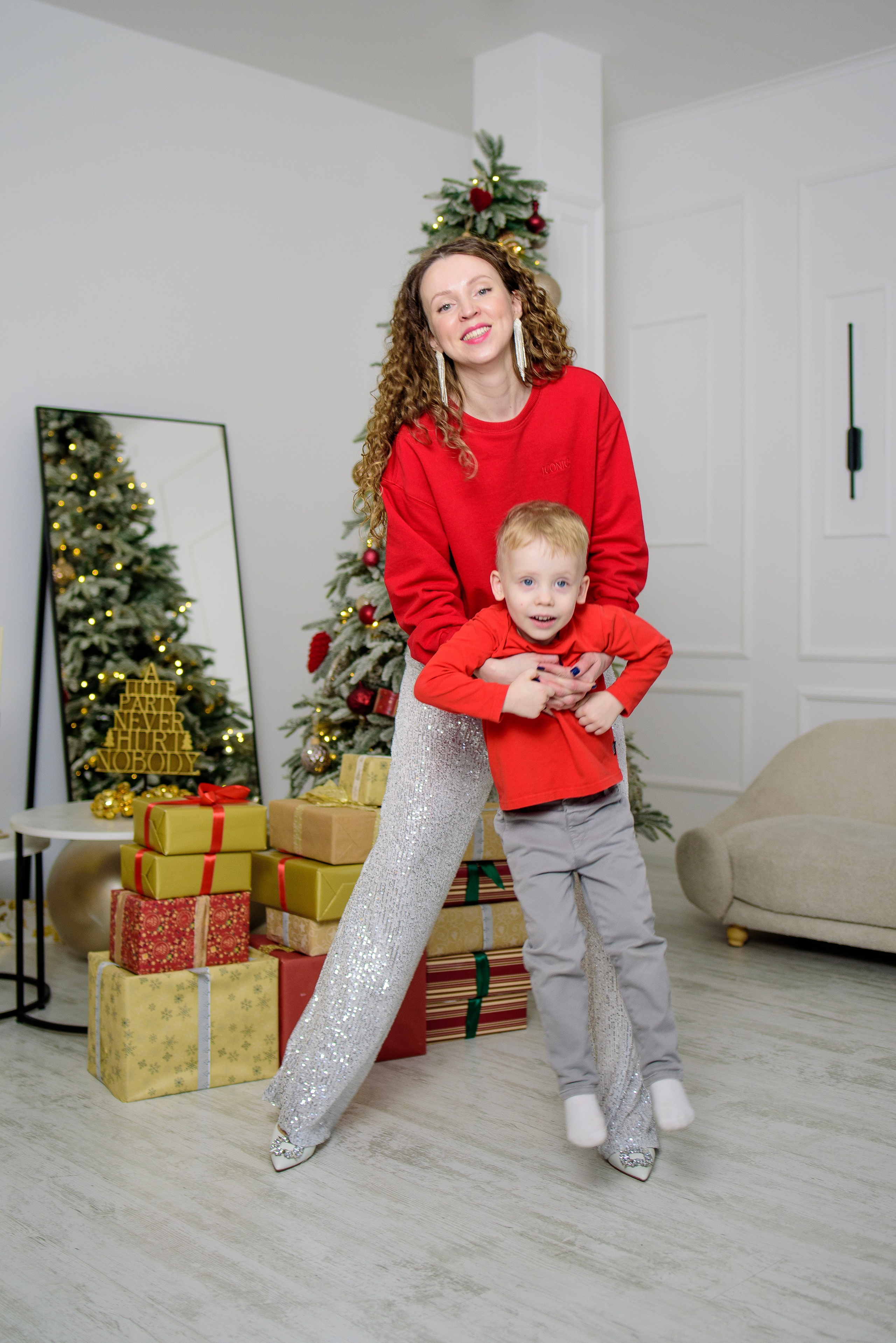 Новогодняя фотосессия Тани и Сережа (младшего). Фотограф