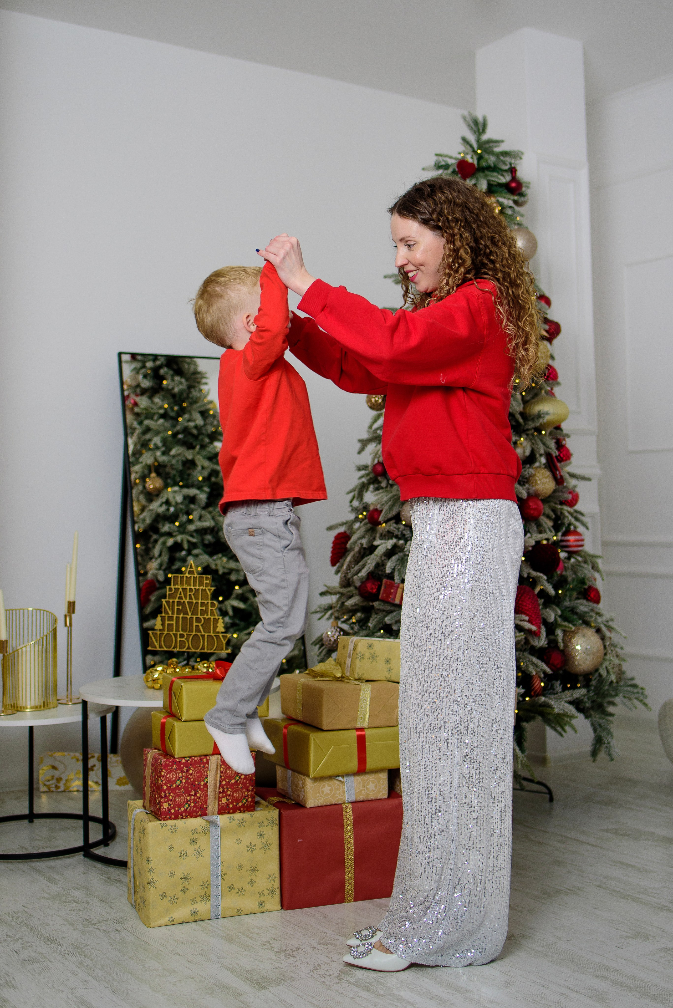 Новогодняя фотосессия Тани и Сережа (младшего). Фотограф