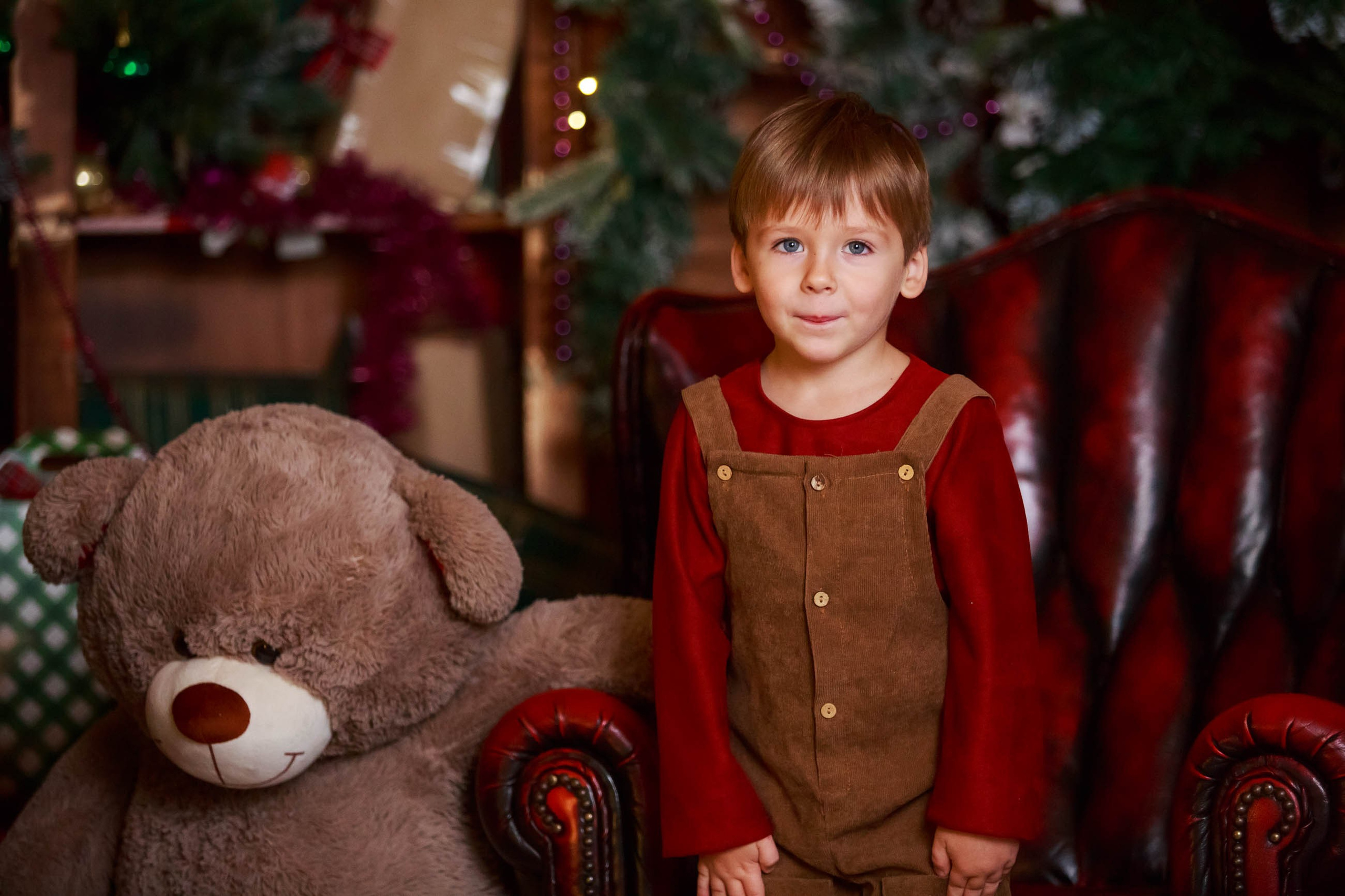 Новогодние малыши Анечка и Лёва. Семейный и детский фотограф в Москве Мария Быкова