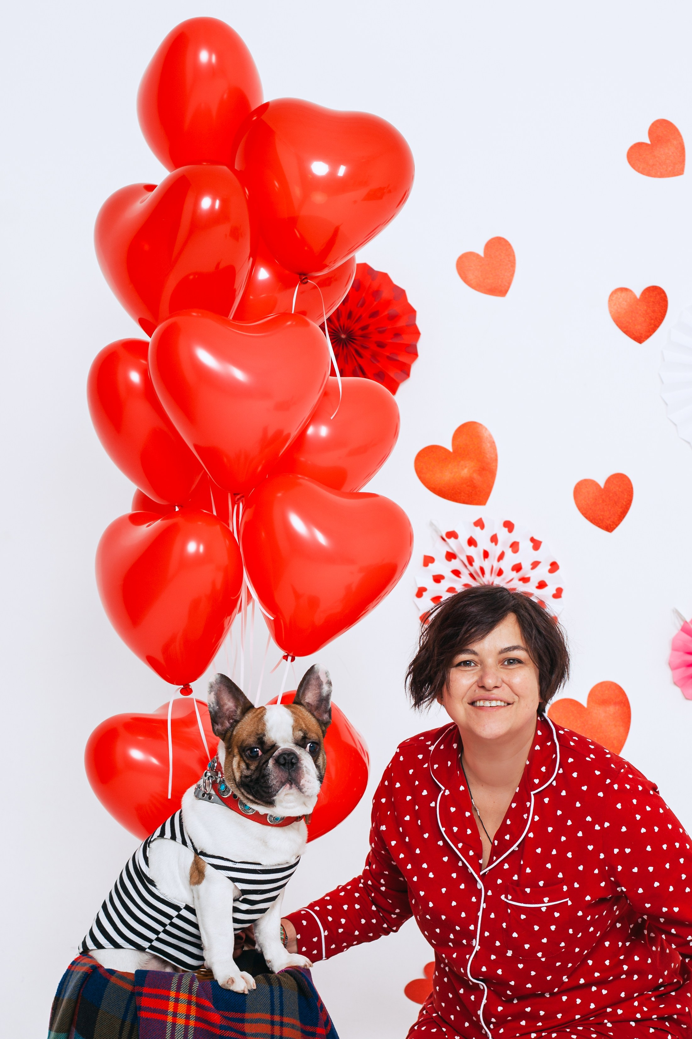 Пижамная вечеринка французских бульдогов и их хозяев. Фотограф-анималист Татьяна Степанова