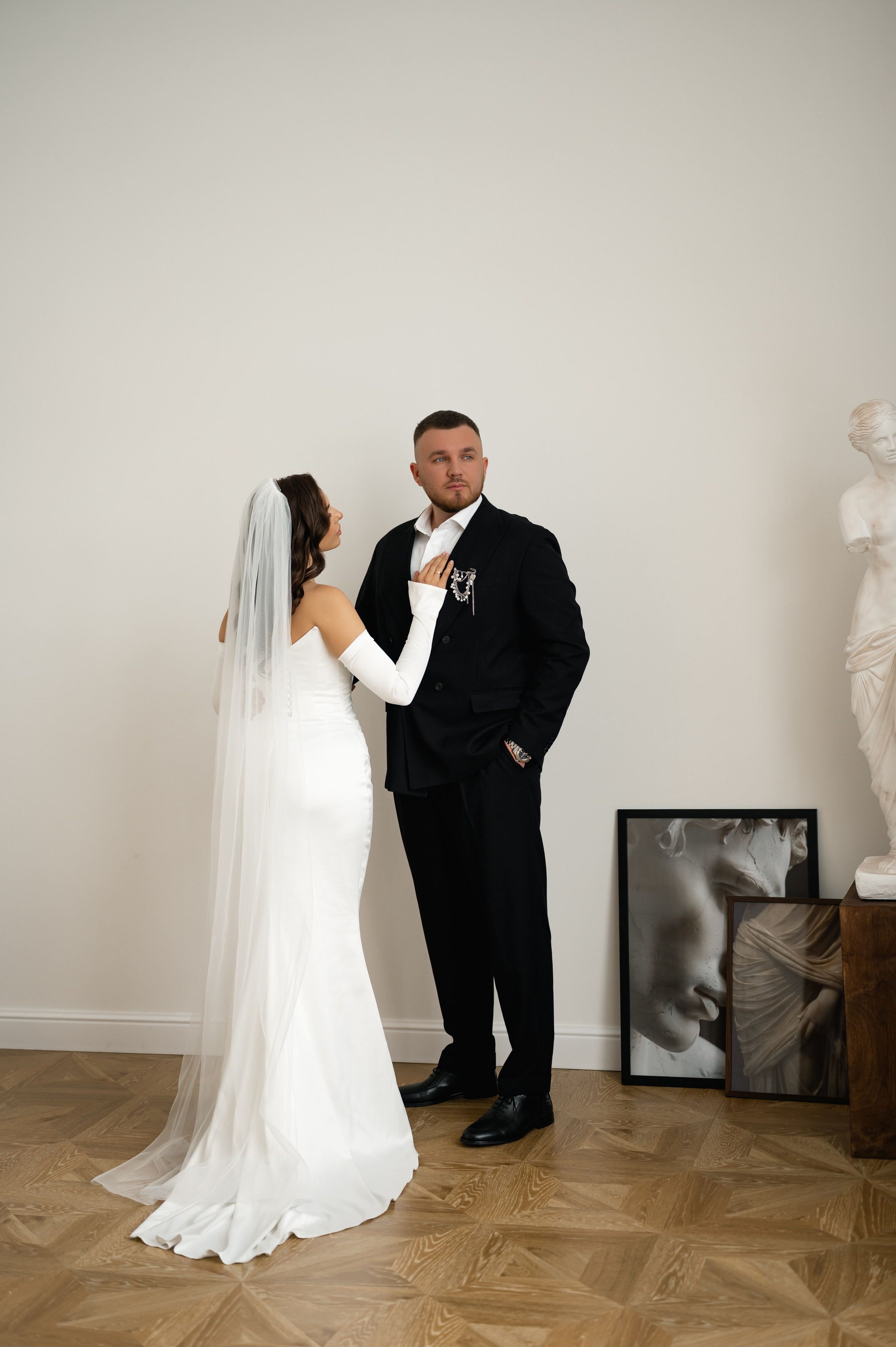 Свадебная фотосессия в студии. Свадебный и семейный фотограф в Краснодаре Алина Мельник