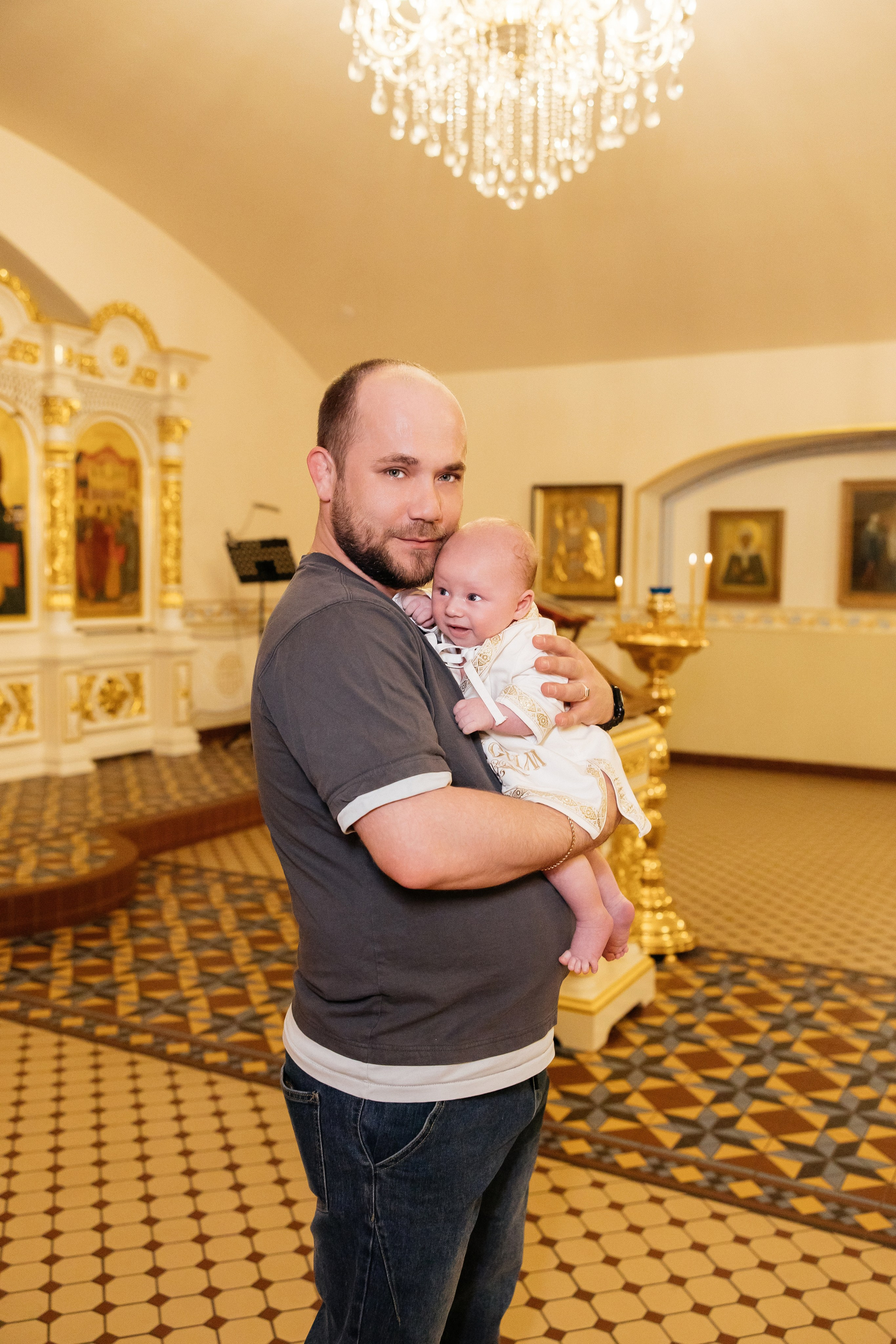 Таинство Крещения Максима и Александра. Храм Покрова Пресвятой Богородицы