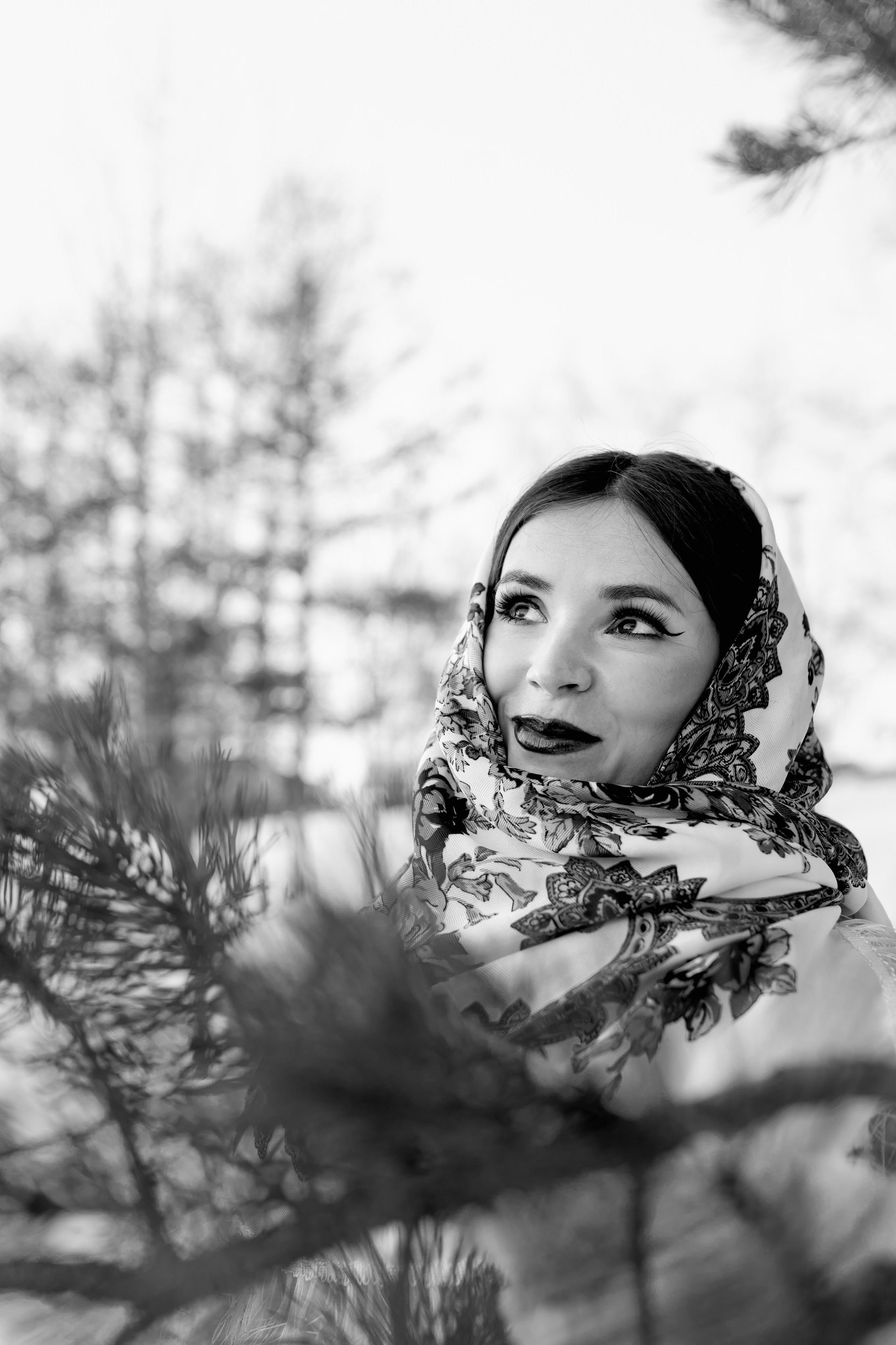 Зимняя фотосессия в русском стиле. Фотограф Ким Наталья в Красноярске