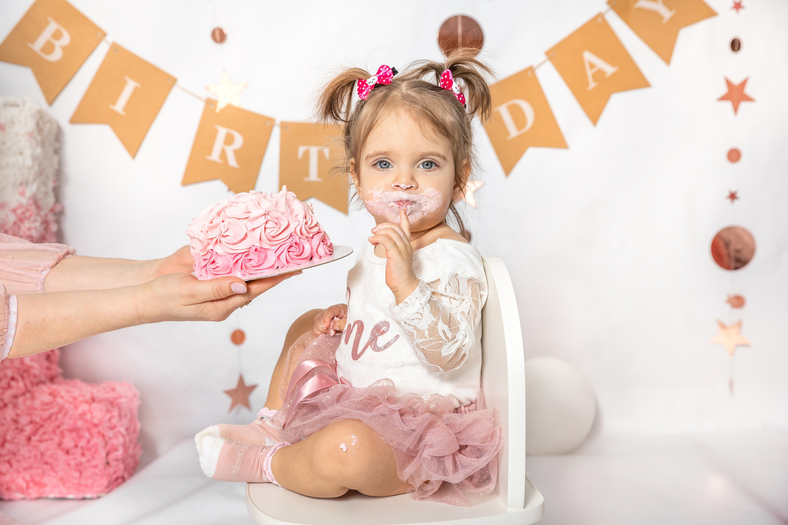 День рождения в розовом цвете. Детский семейный фотограф в г. Находка Ольга Коваленко, фотостудия Memories