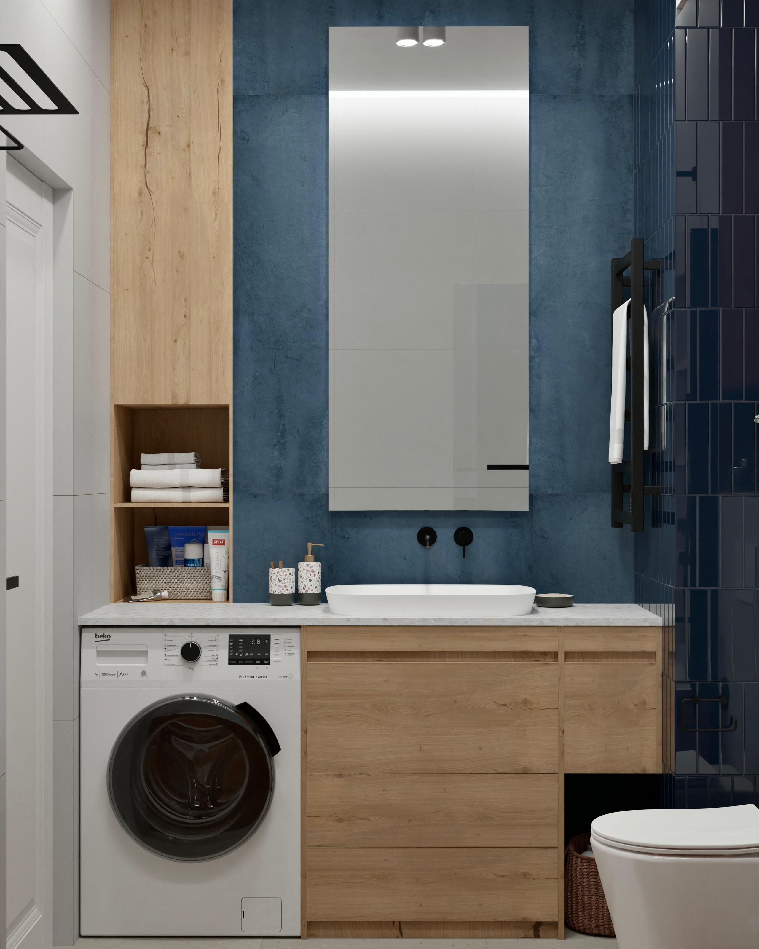 Ванная в студии (вариант I). DMDesign — студия дизайна интерьеров