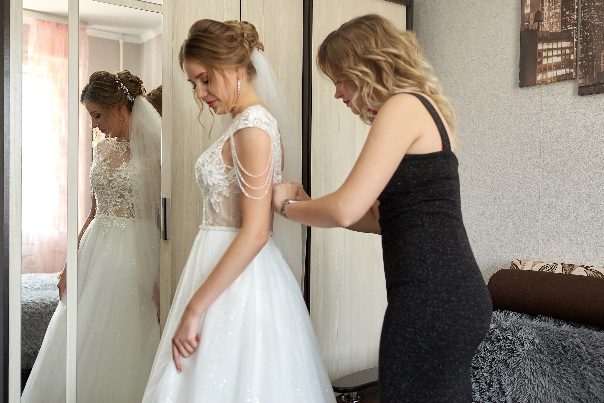 Свадебный день от утра невесты до продажи торта. Фото видео съёмка в Белой Калитве дуэт Герман и Инна