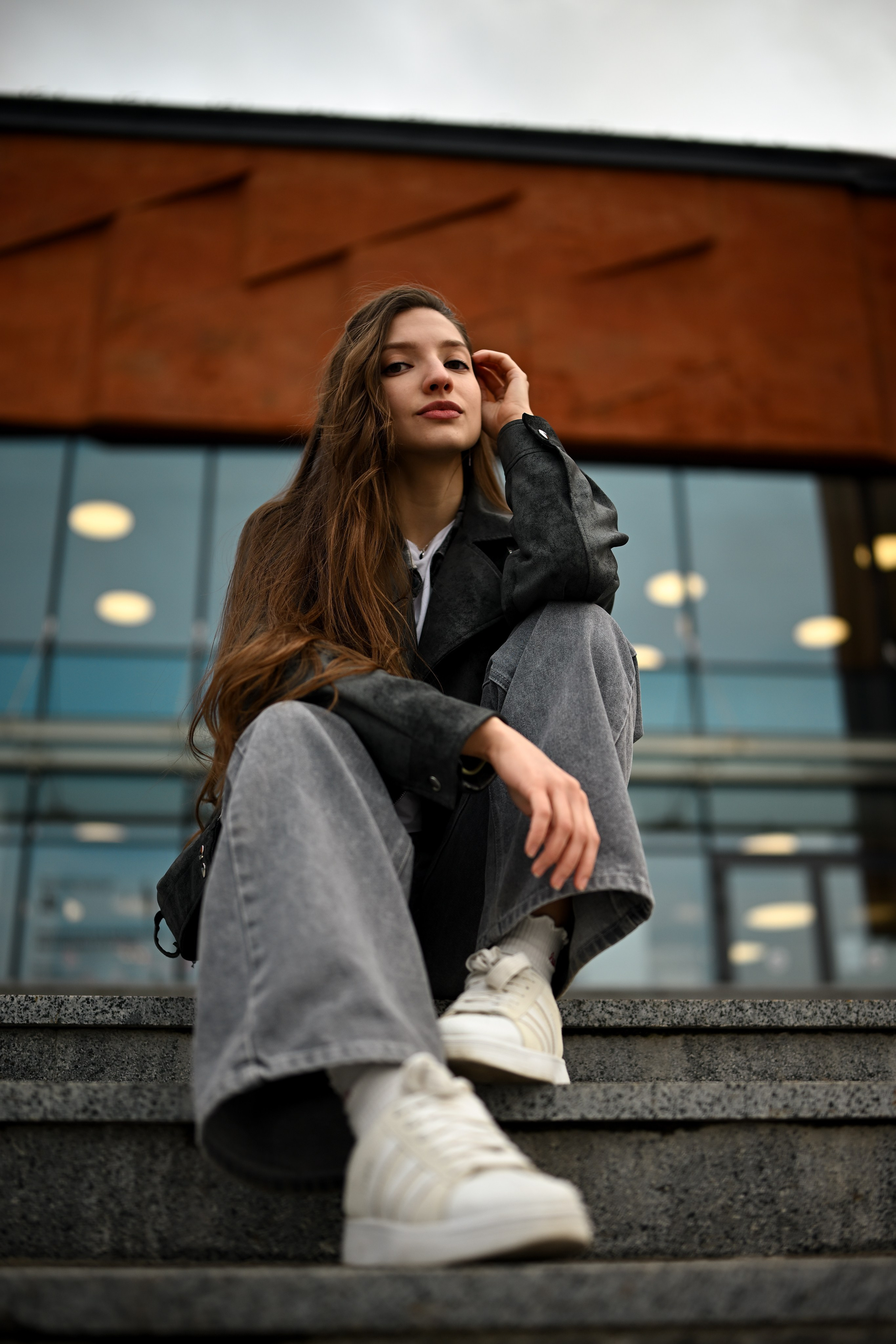 Уличная съемка в районе Национальной библиотеки