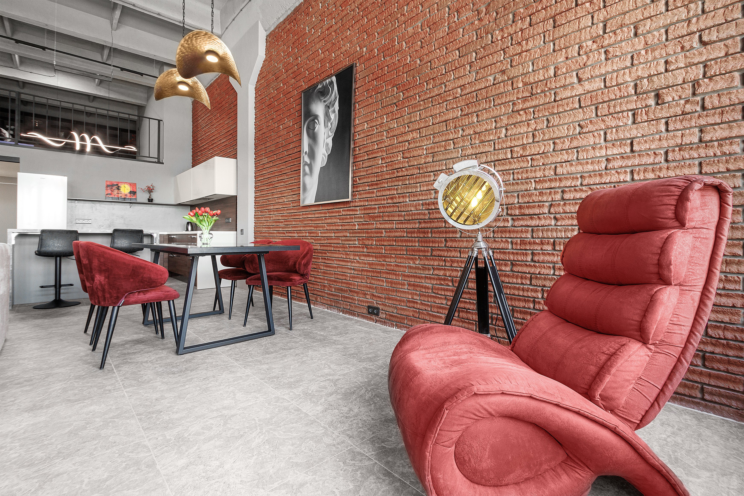 Фотография интерьера в стиле лофт