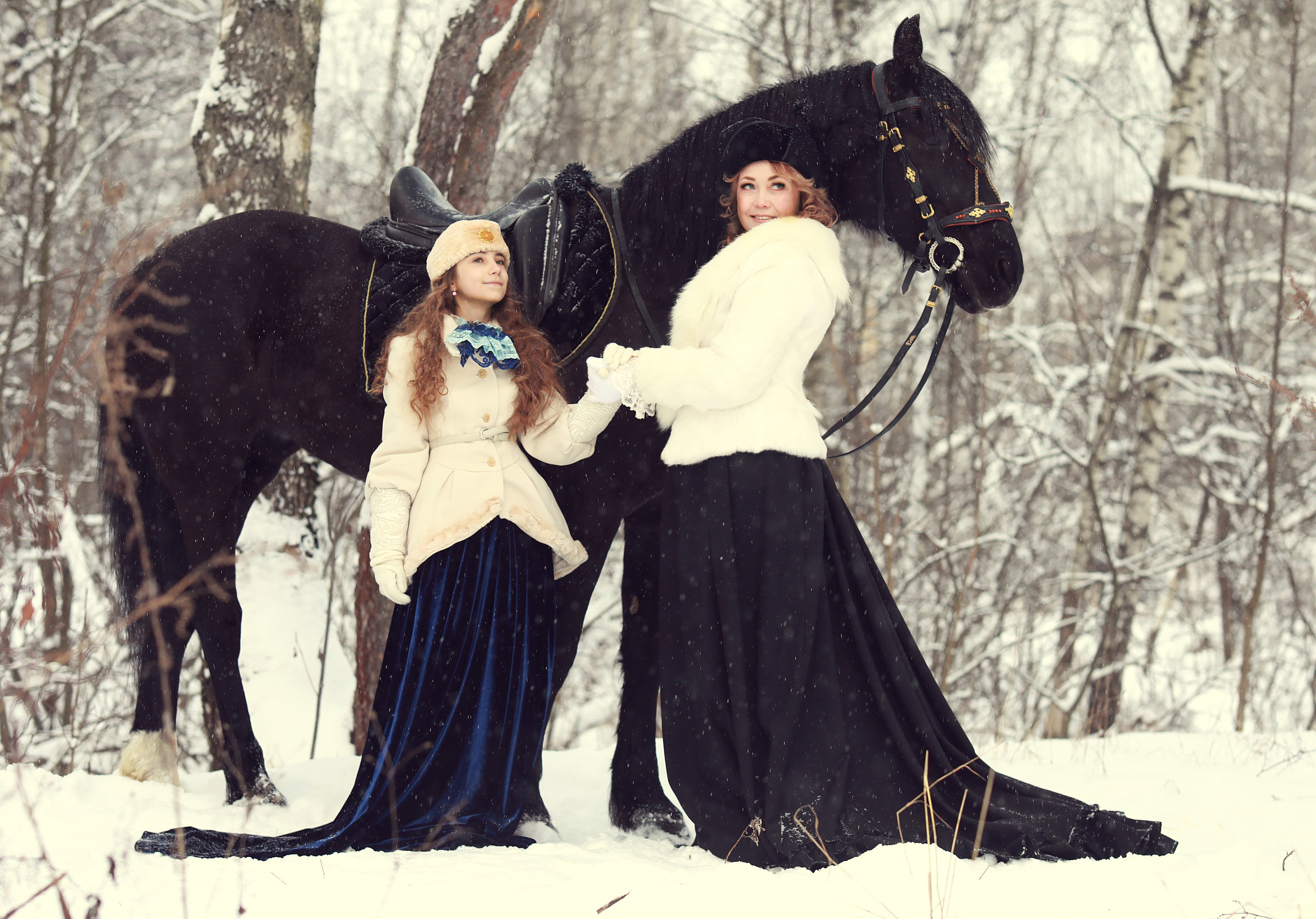 Семейная, love-story с лошадьми. Фотосессия с лошадьми
