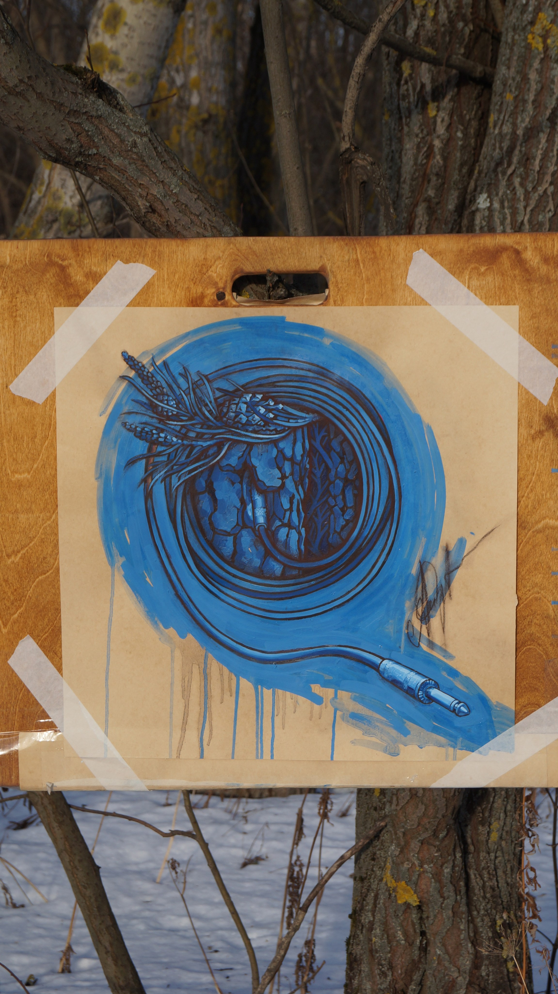 В лесу. Саша Гдетотам