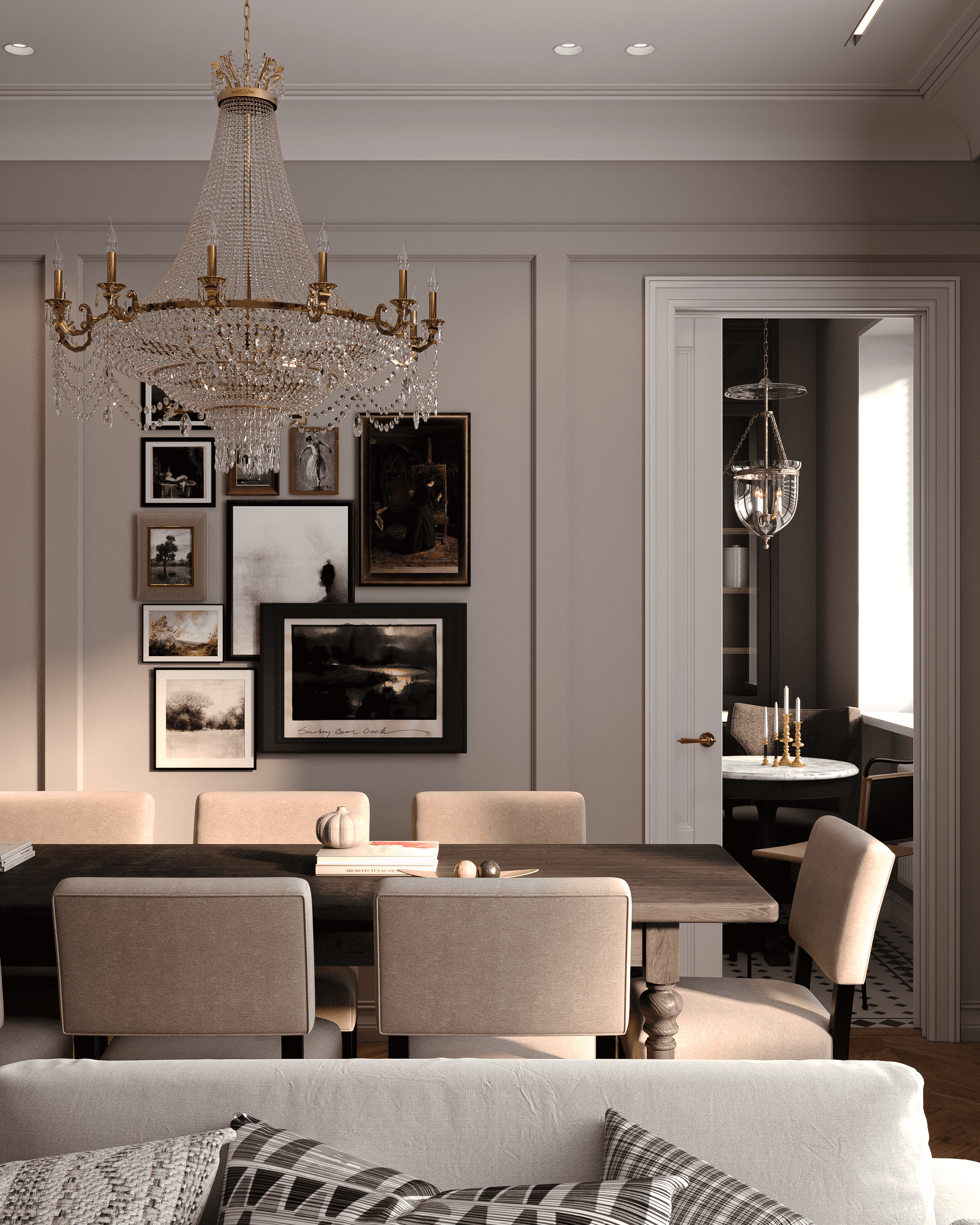 Classic style apartment in the center of St. Petersburg. Cg artist Shchapov Dmitry