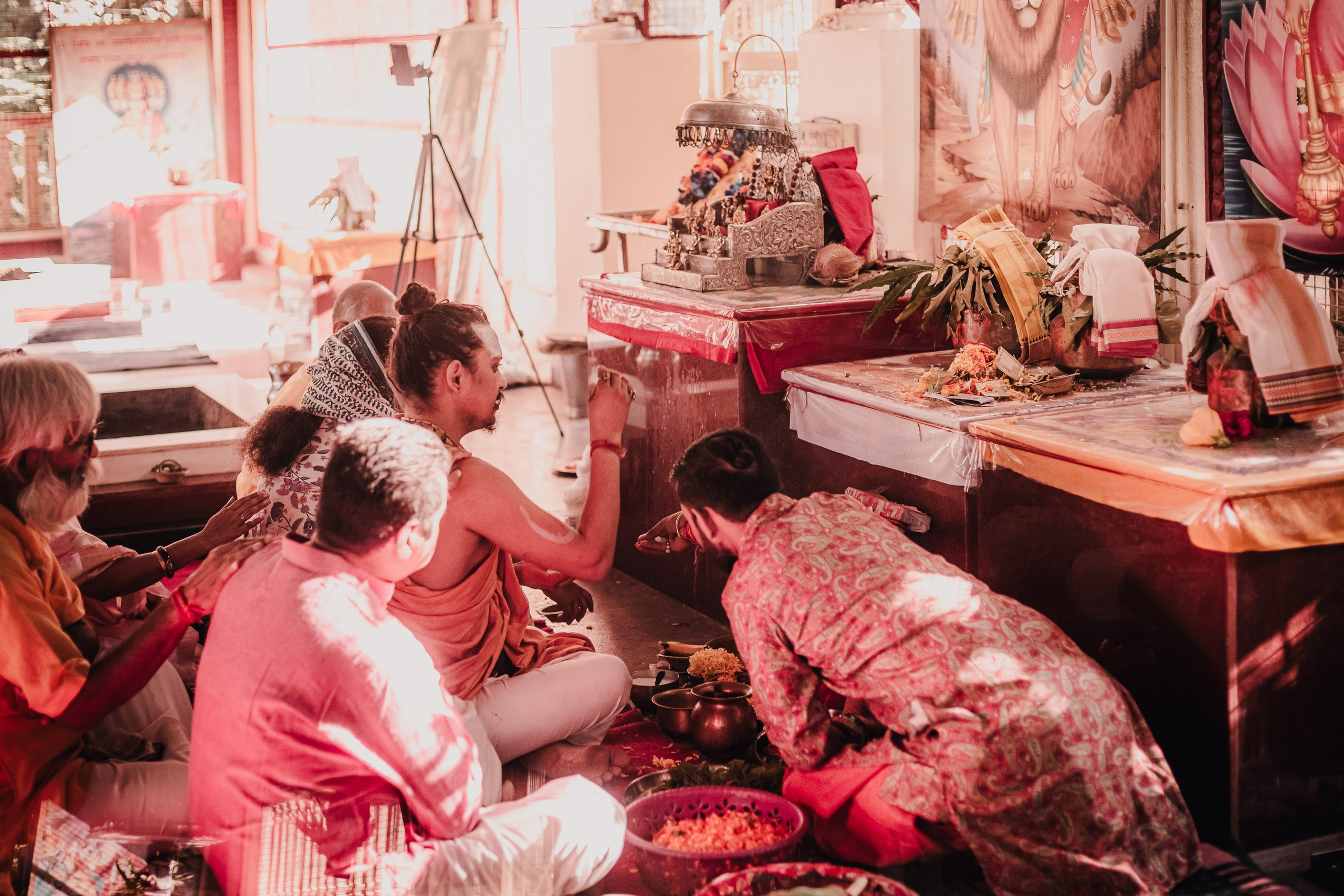 Lakshmi pooja in India. Mariam Bagdasaryan