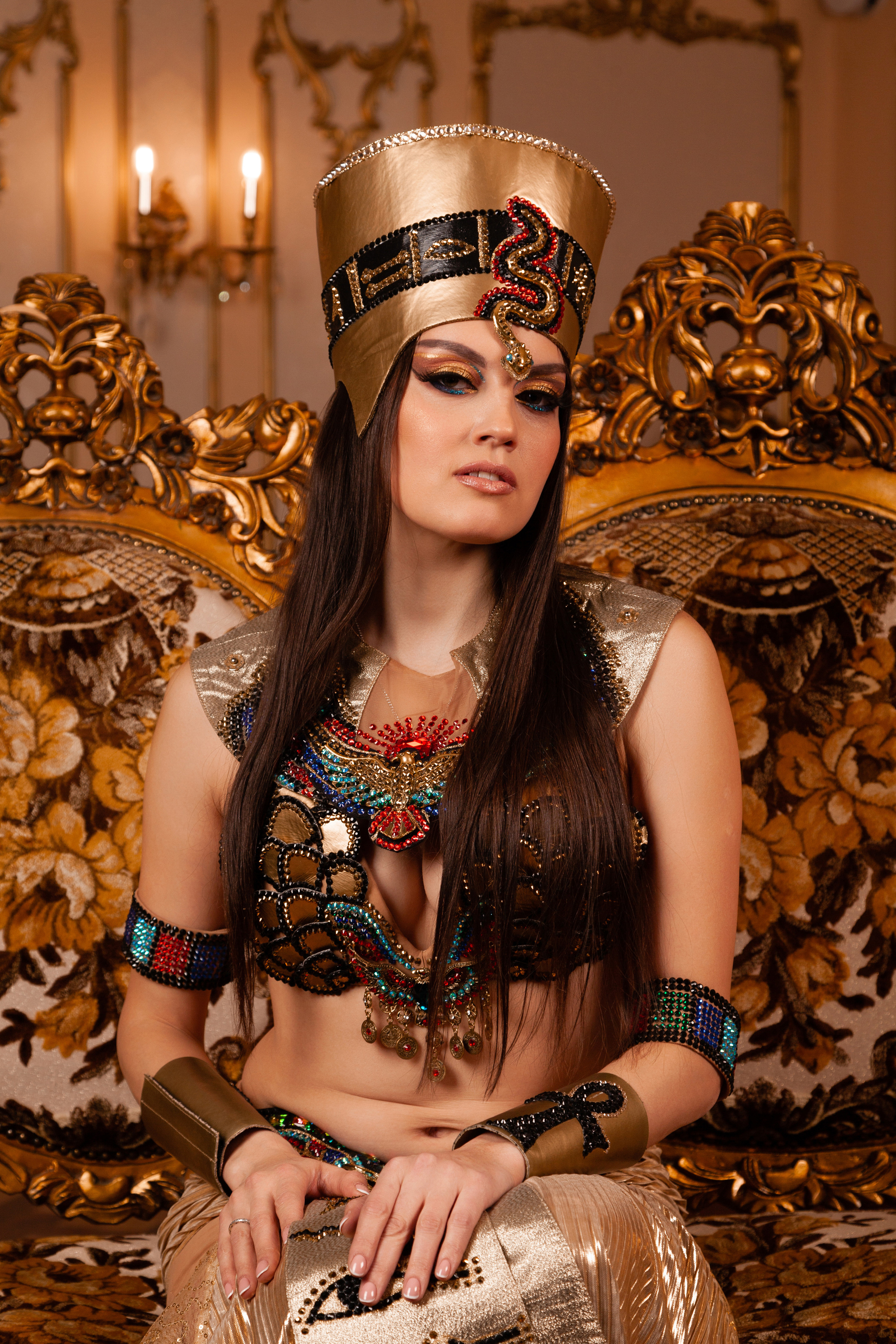 Съемка в студии в стиле египетские богини в Санкт-Петербурге