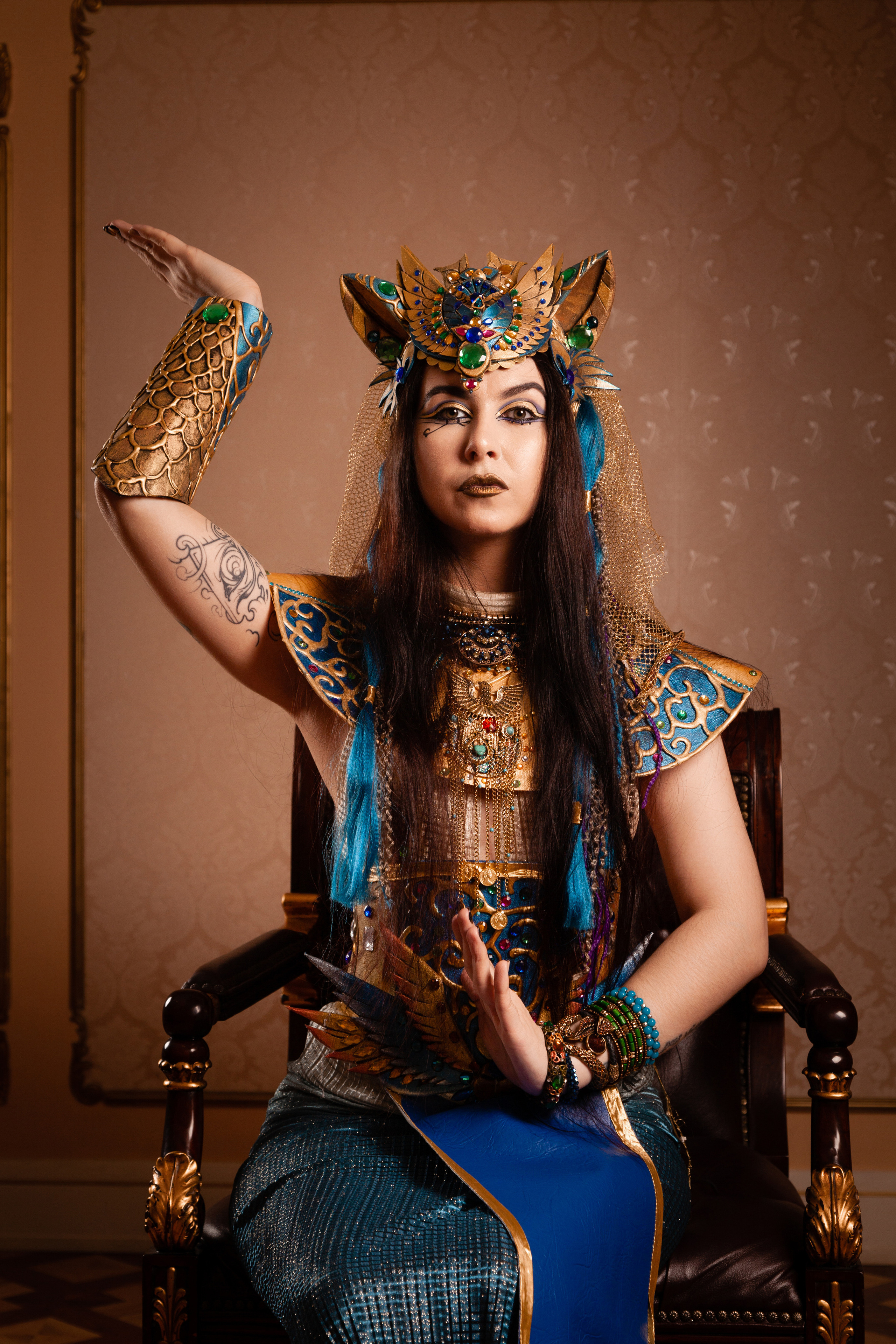 Профессиональное фото в студии в стиле египетские богини в Санкт-Петербурге