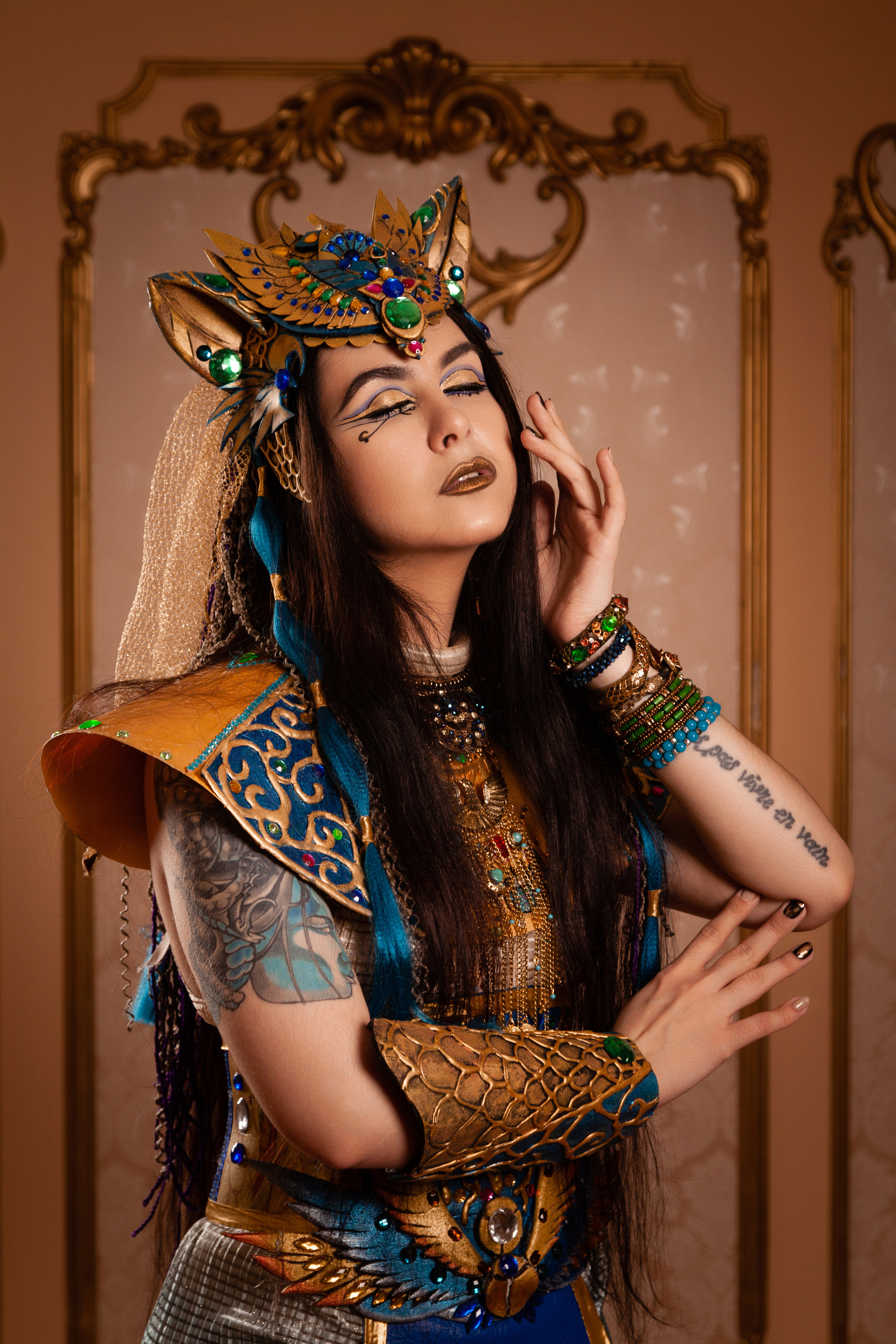 Фотосъемка в студии в стиле египетские богини в Санкт-Петербурге