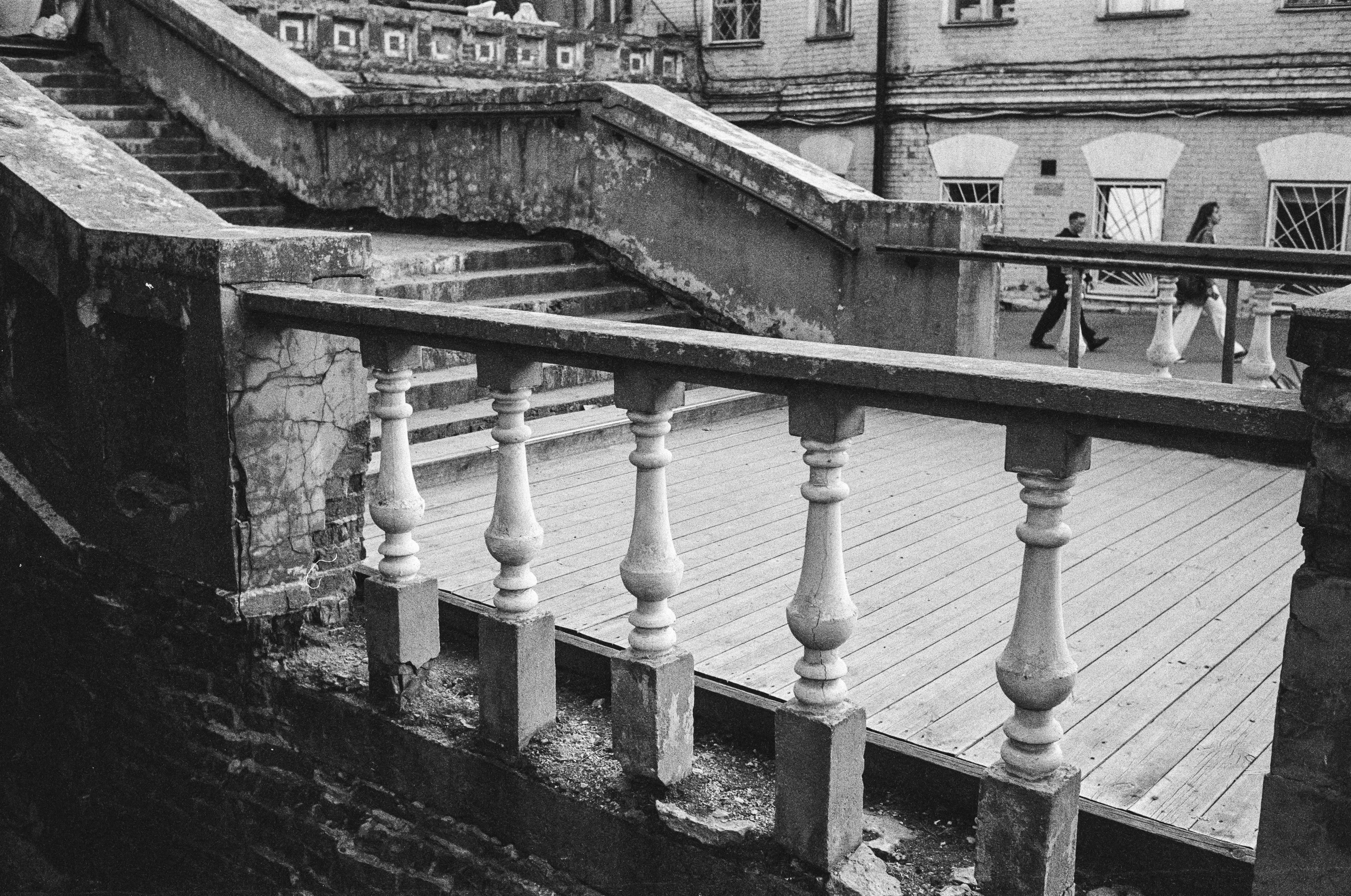 Лестница в Петровском монастыре в Москве