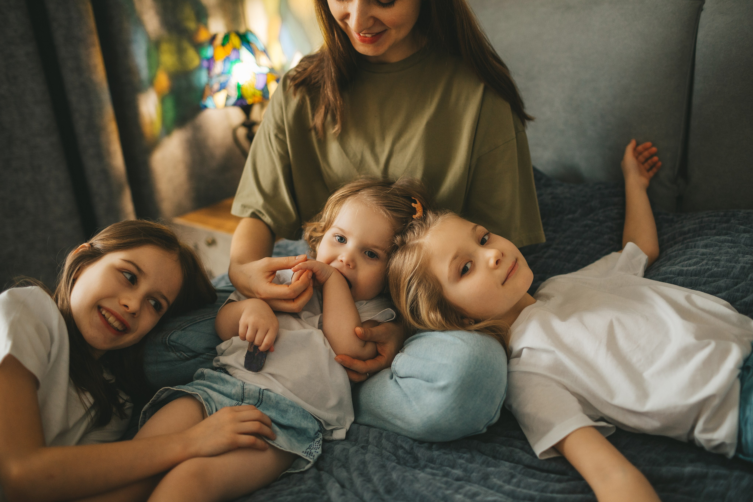 Семья Пети и Алёны (домашняя фотосессия). Семейный и детский фотограф и видеограф в Москве, Дрокина Наталья