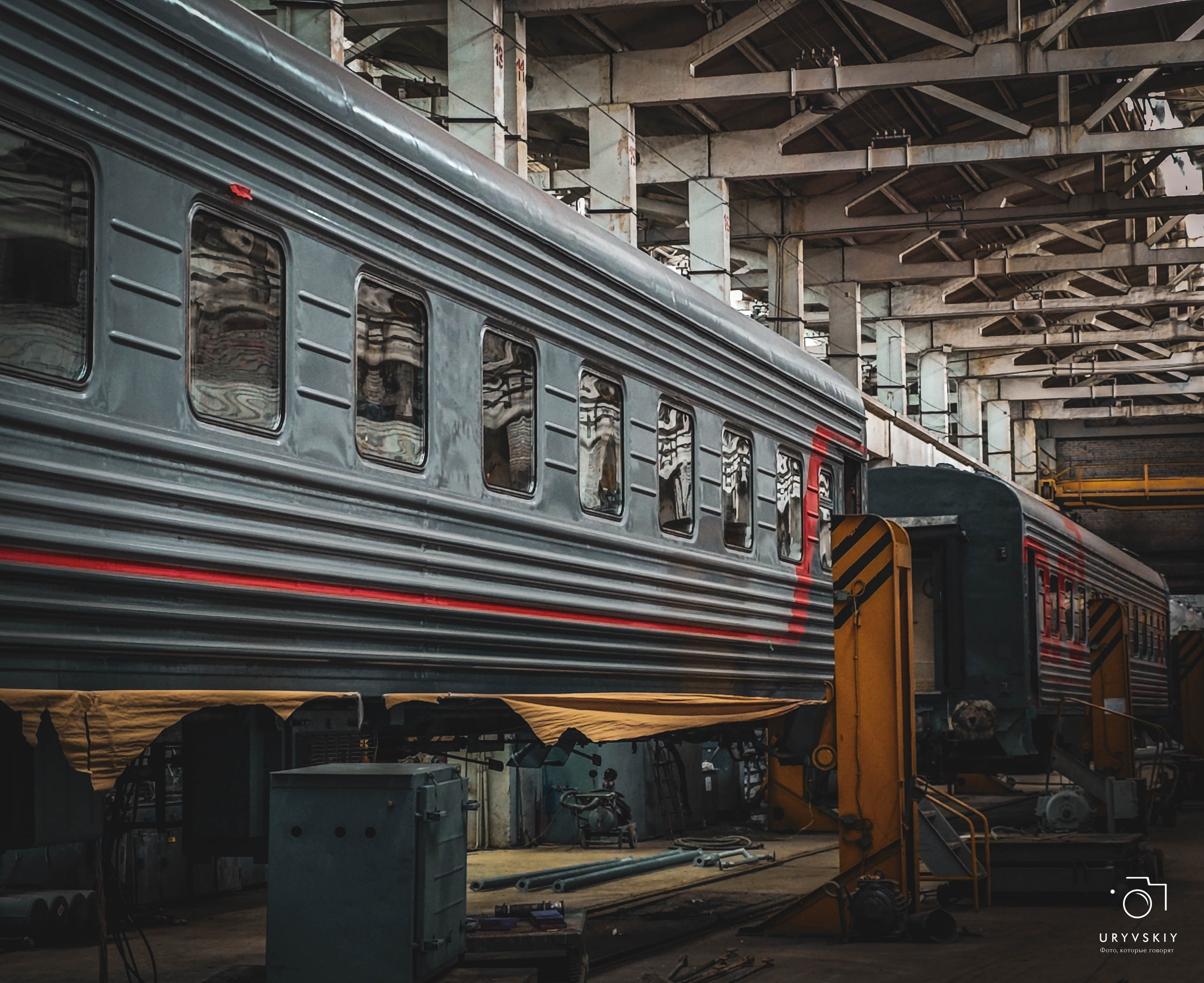 Красноярский электровагоноремонтный завод. Игорь Урывский. Фотограф Красноярск