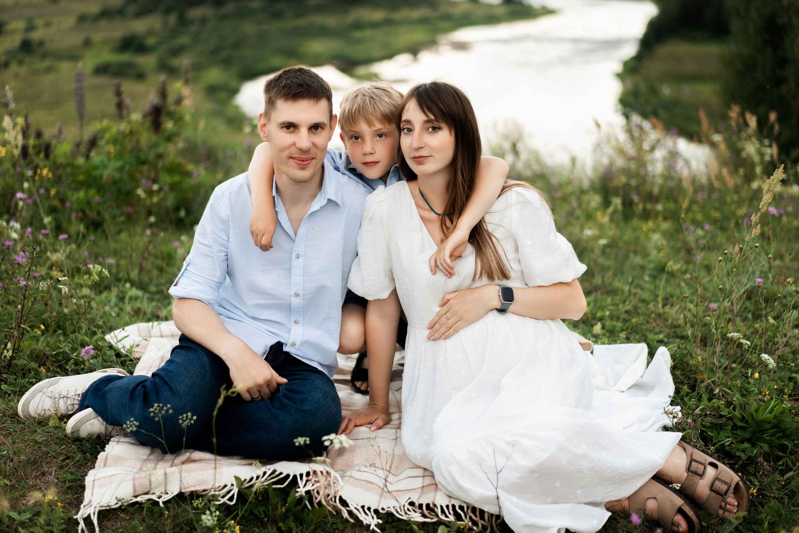 Ирина с семьей. Семейный и детский фотограф в Санкт-Петербурге Дарина Герчиу