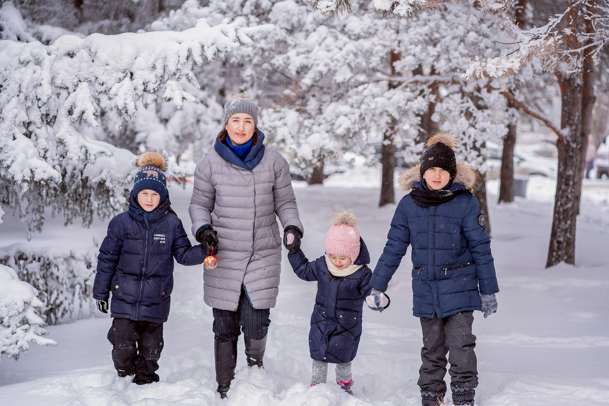 Снежный день. Семейный и детский фотограф в Хабаровске Анна Гриневич