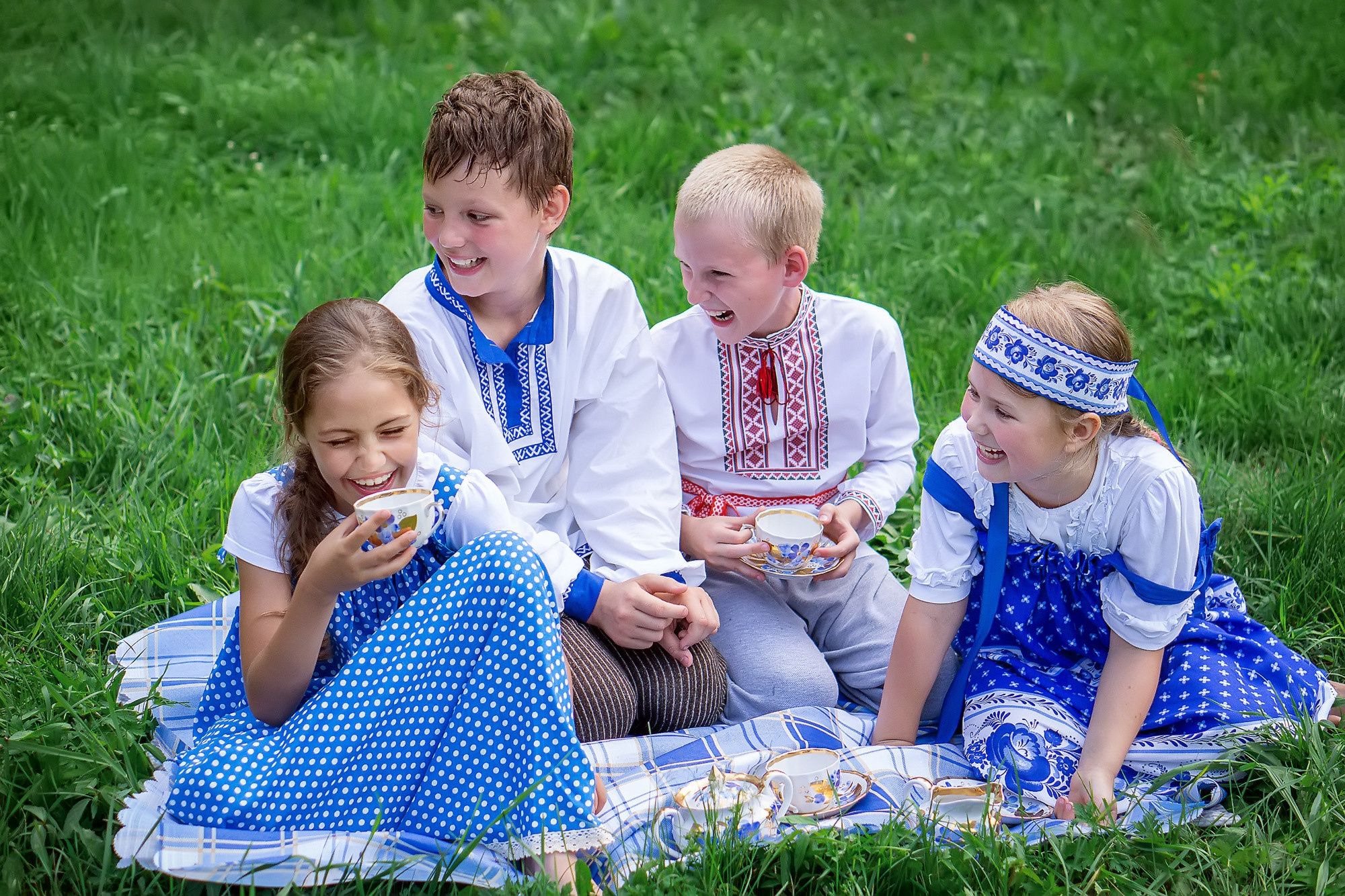 Лето в стиле ГЖЕЛЬ. Семейный и детский фотограф в Хабаровске Анна Гриневич