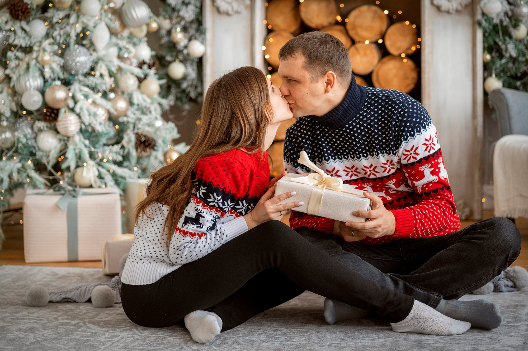 Новогодняя история в зале Лофт. Семейный и детский фотограф в Хабаровске Анна Гриневич
