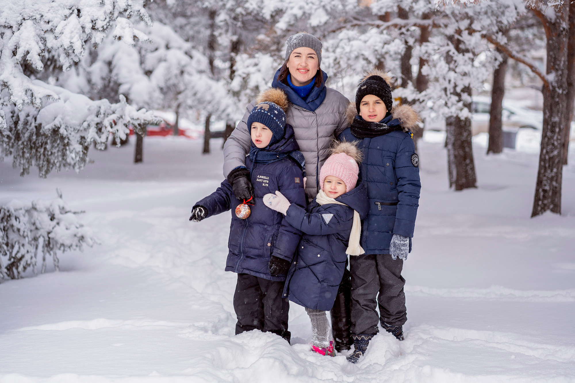 Снежный день. Семейный и детский фотограф в Хабаровске Анна Гриневич