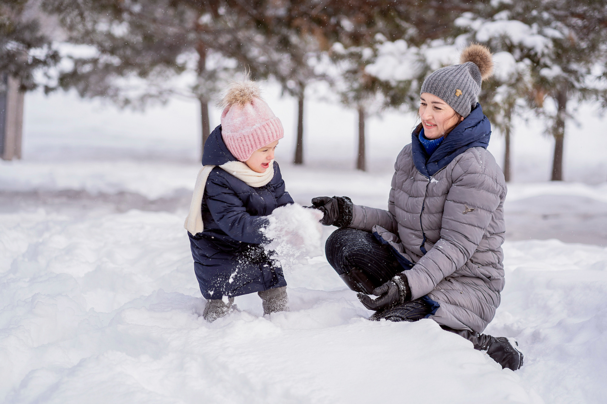Снежный день. Семейный и детский фотограф в Хабаровске Анна Гриневич