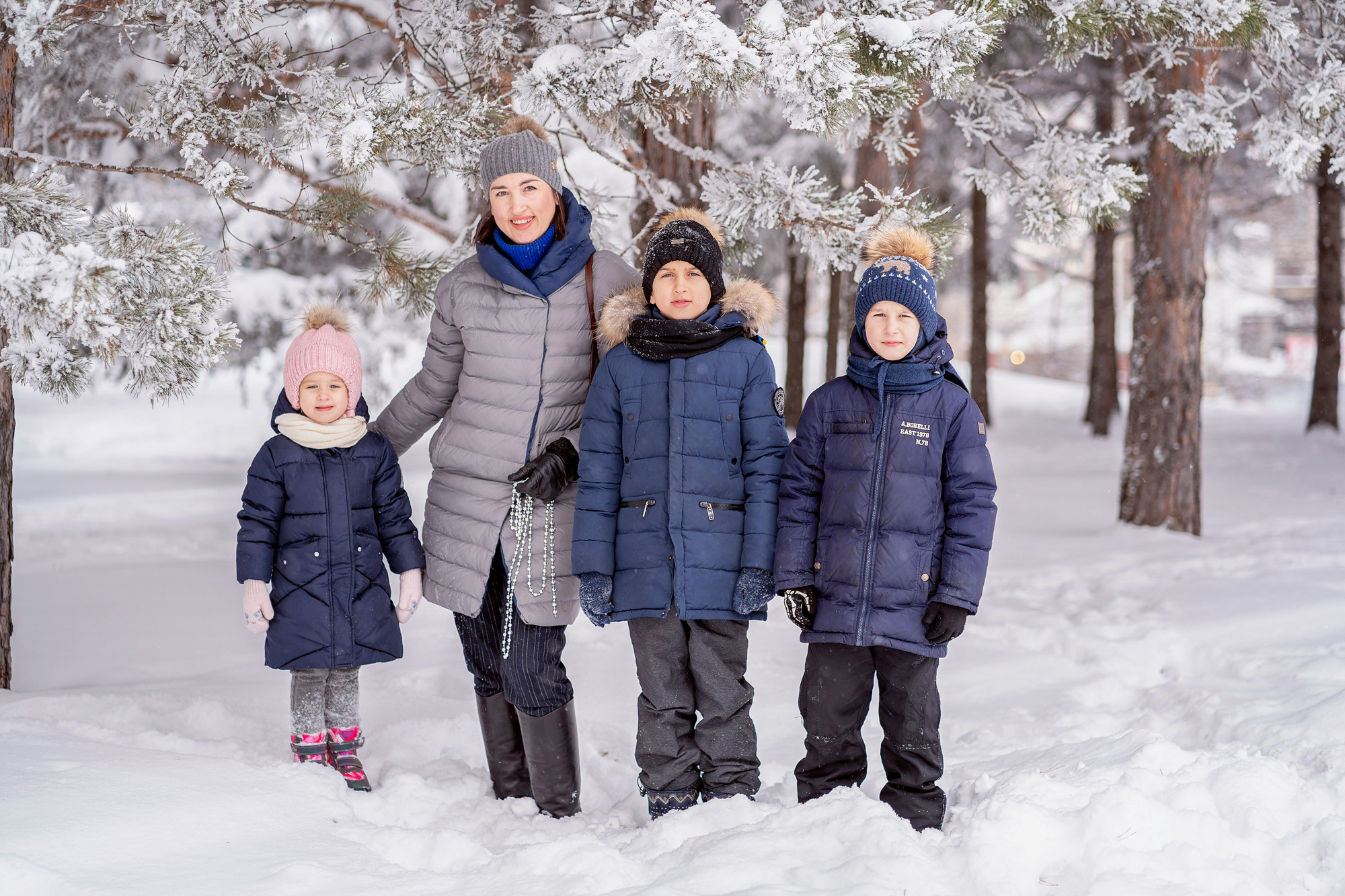 Снежный день. Семейный и детский фотограф в Хабаровске Анна Гриневич