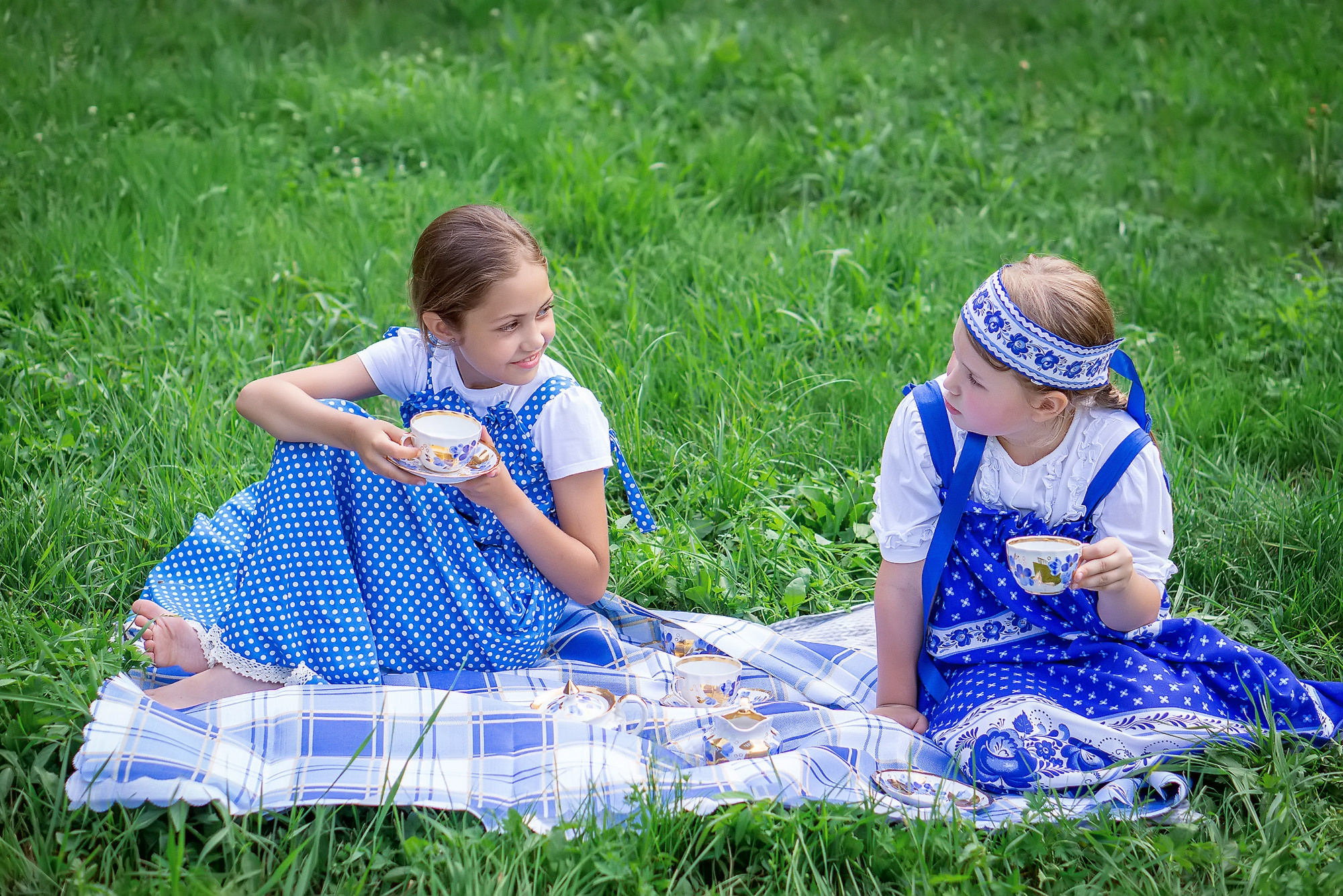 Лето в стиле ГЖЕЛЬ. Семейный и детский фотограф в Хабаровске Анна Гриневич