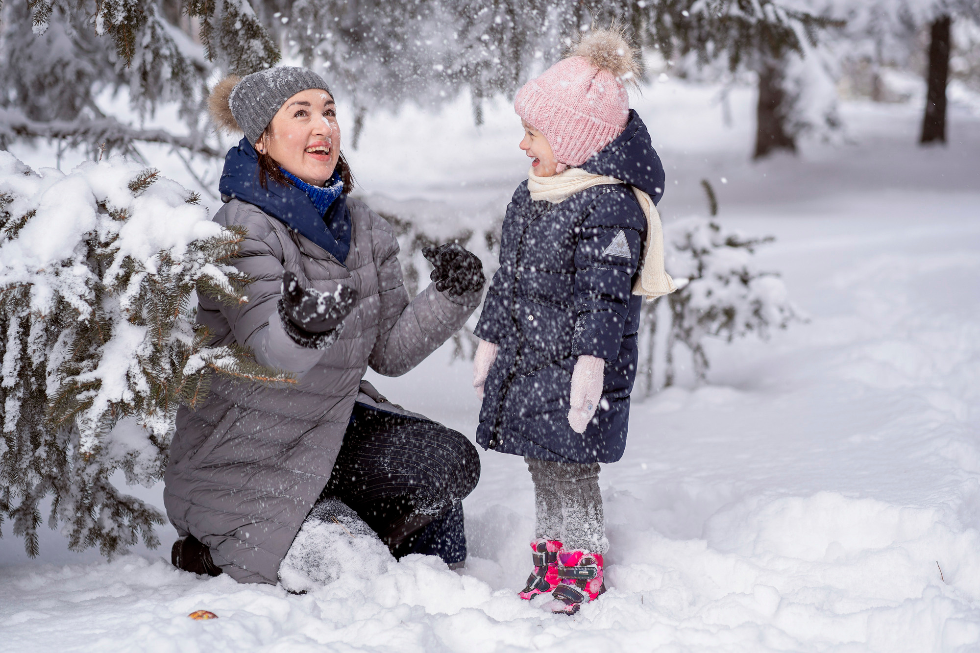 Снежный день. Семейный и детский фотограф в Хабаровске Анна Гриневич