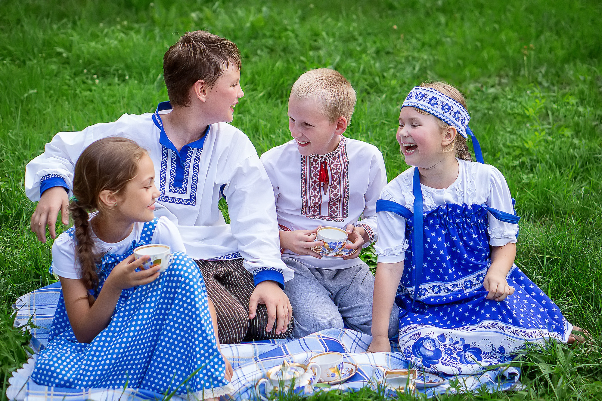 Лето в стиле ГЖЕЛЬ. Семейный и детский фотограф в Хабаровске Анна Гриневич