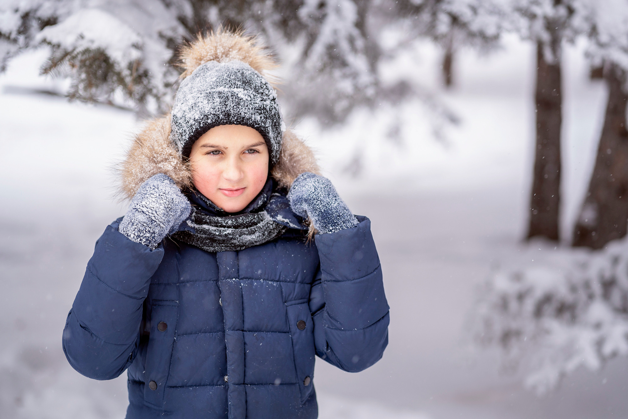 Снежный день. Семейный и детский фотограф в Хабаровске Анна Гриневич