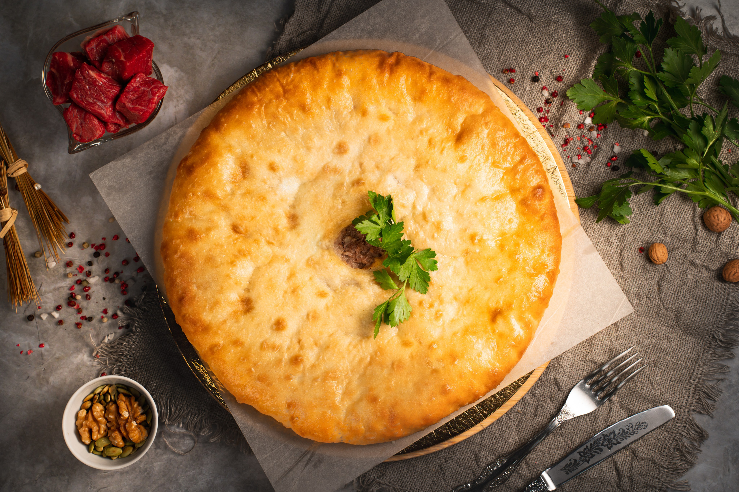 Осетинские пироги. Предметный и фуд-фотограф в Москве Анна Царенко