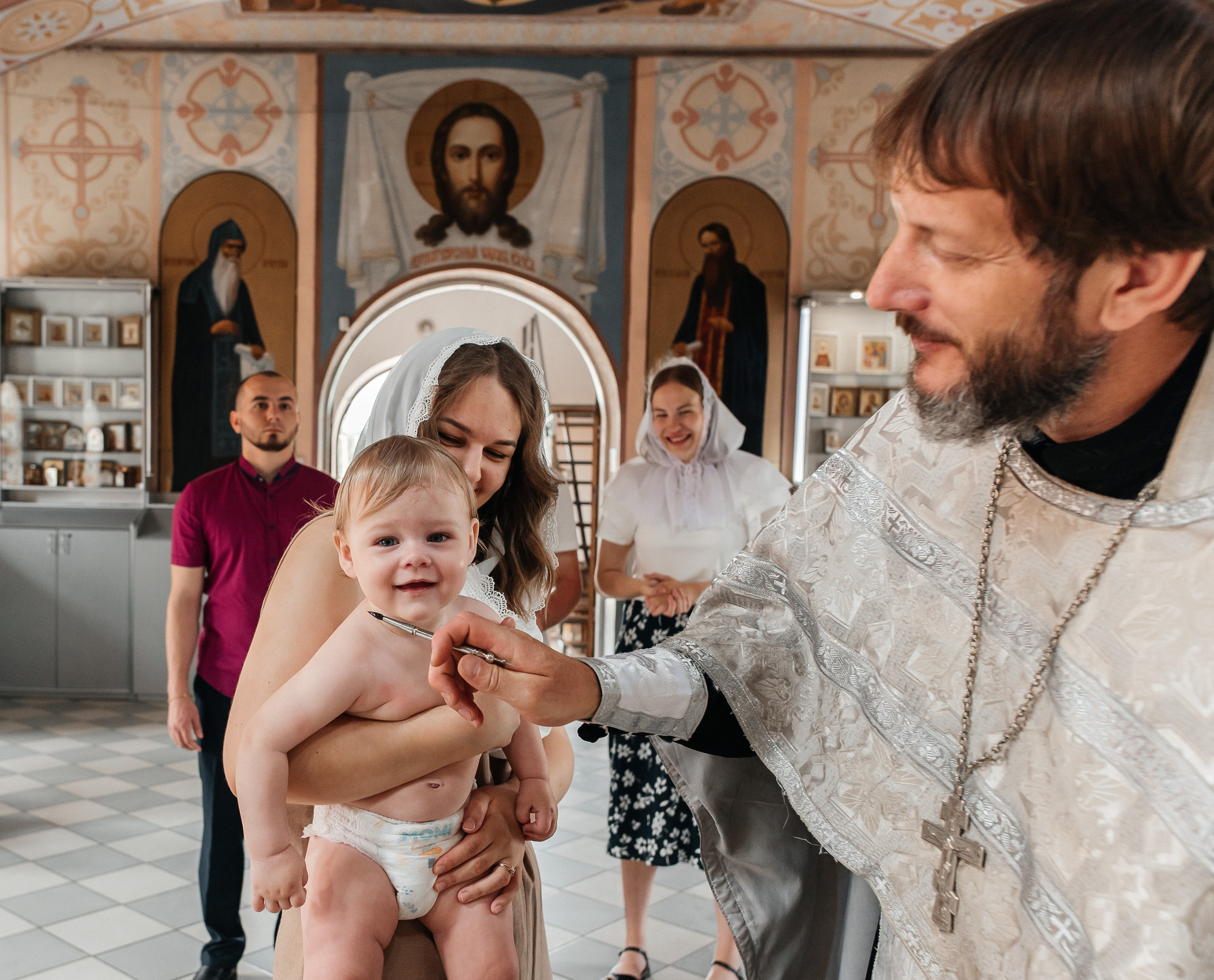 Крещение Ангелины. Детский и семейный фотограф выпускной альбом Приморско-Ахтарск